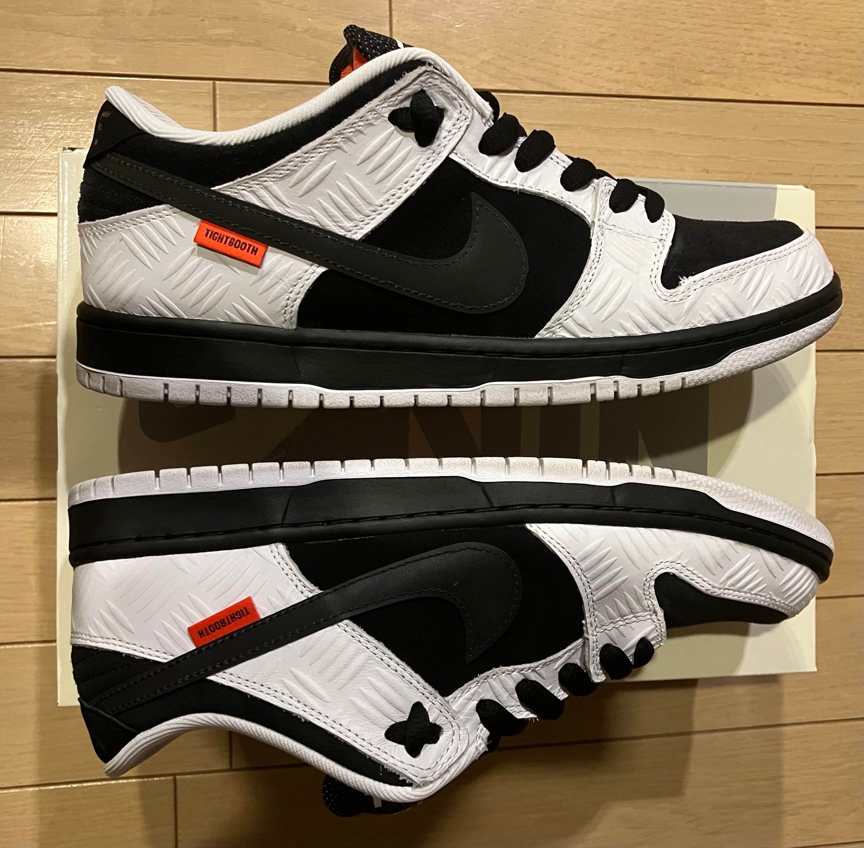 TIGHTBOOTH × Nike SB Dunk Low Pro QS "Black and White"