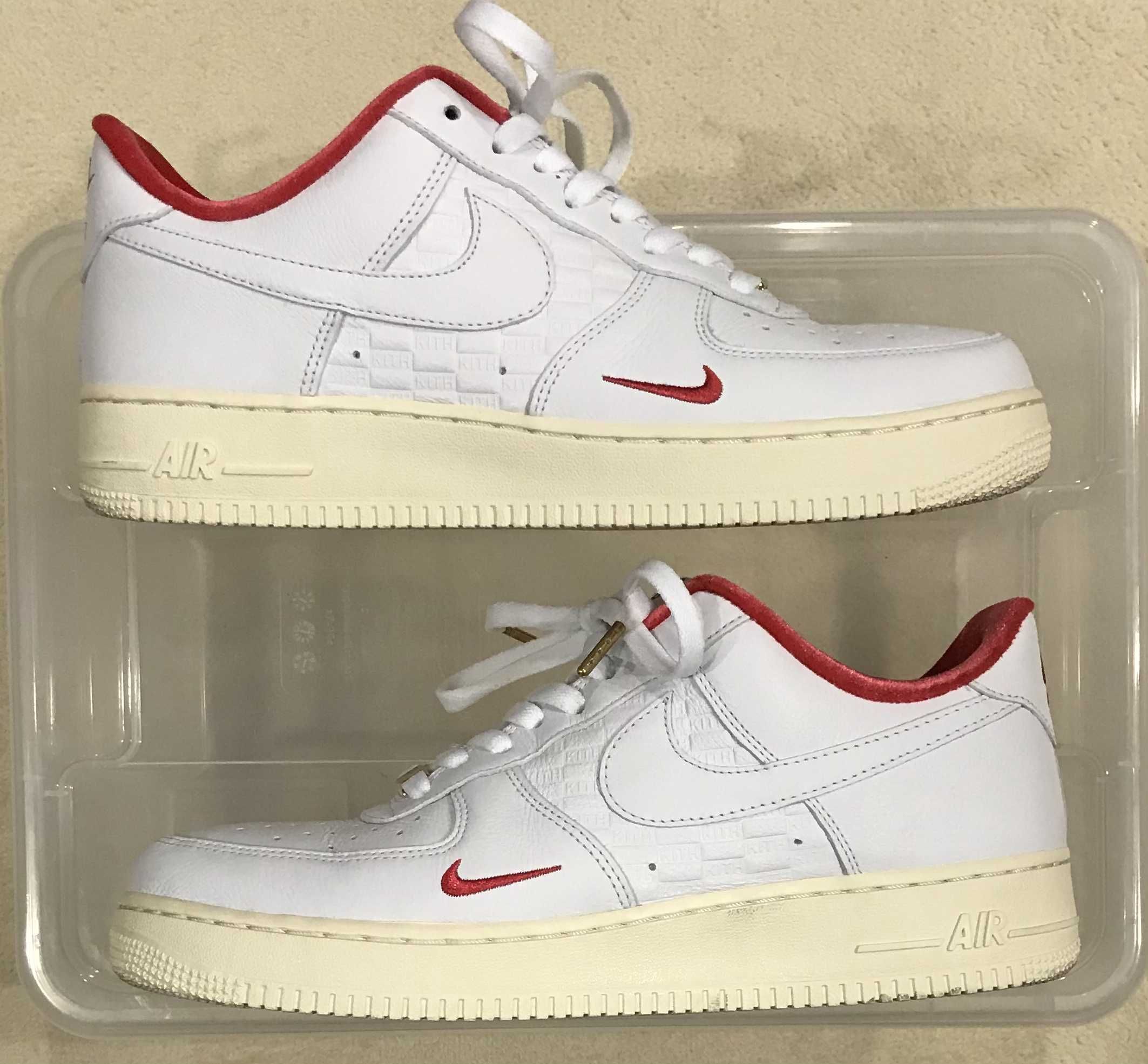 KITH × Nike Air Force 1 Low "White/Red"