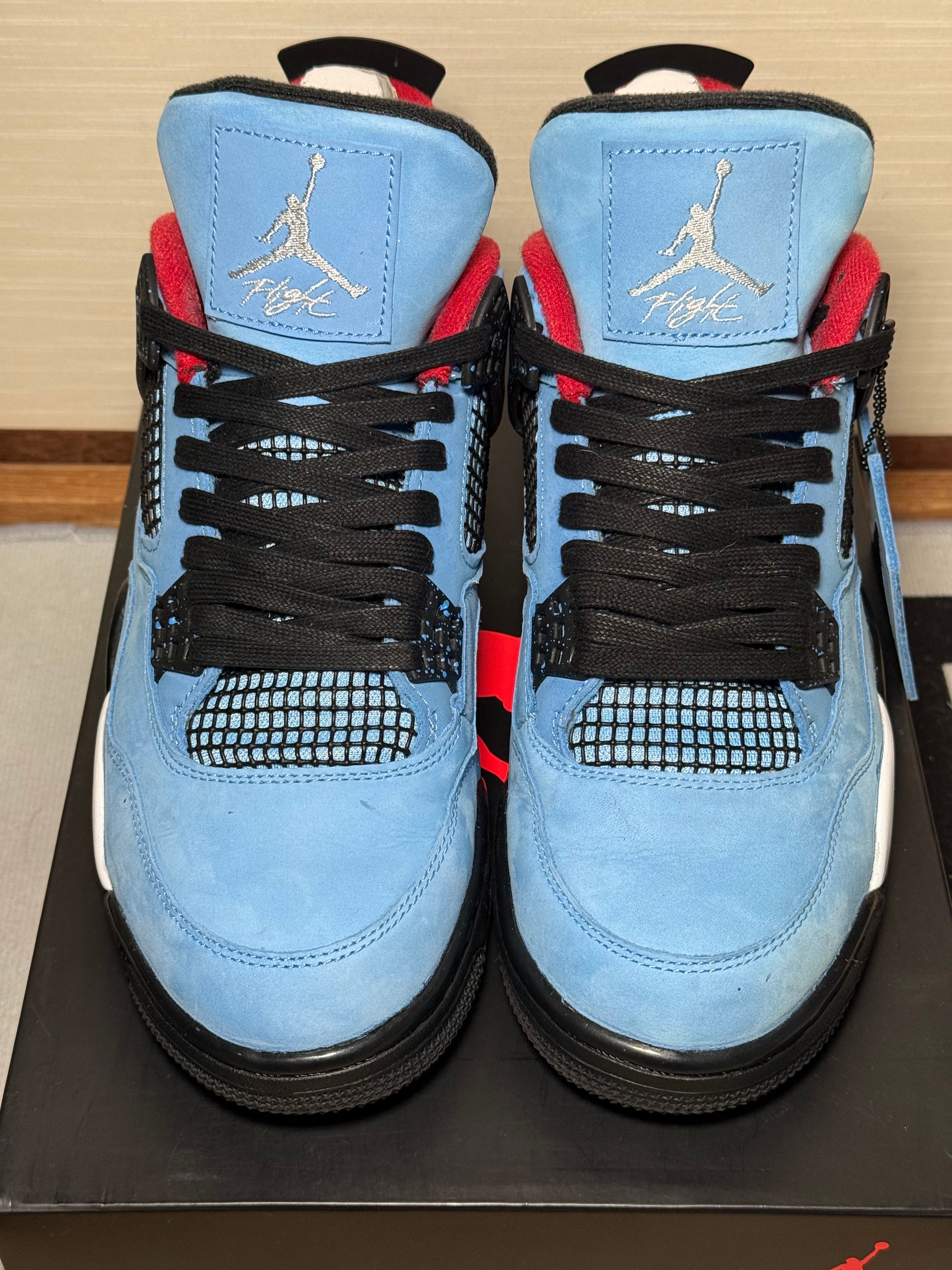 Travis Scott × Nike Air Jordan 4 Retro Cactus Jack "University Blue"