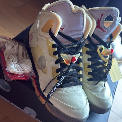 Off-White × Nike Air Jordan 5 "Sail"
