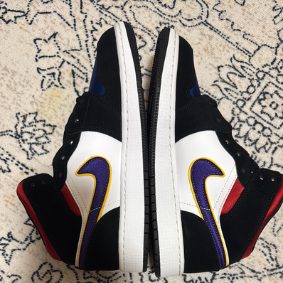Nike GS Air Jordan 1 Mid "Lakers Top 3"