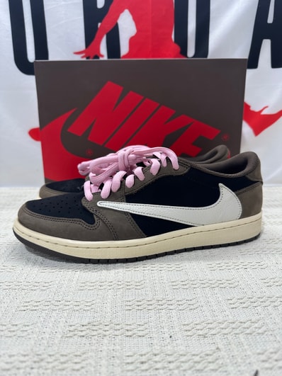 Travis Scott × Nike Air Jordan 1 Low OG SP-T "Black/Dark Mocha"