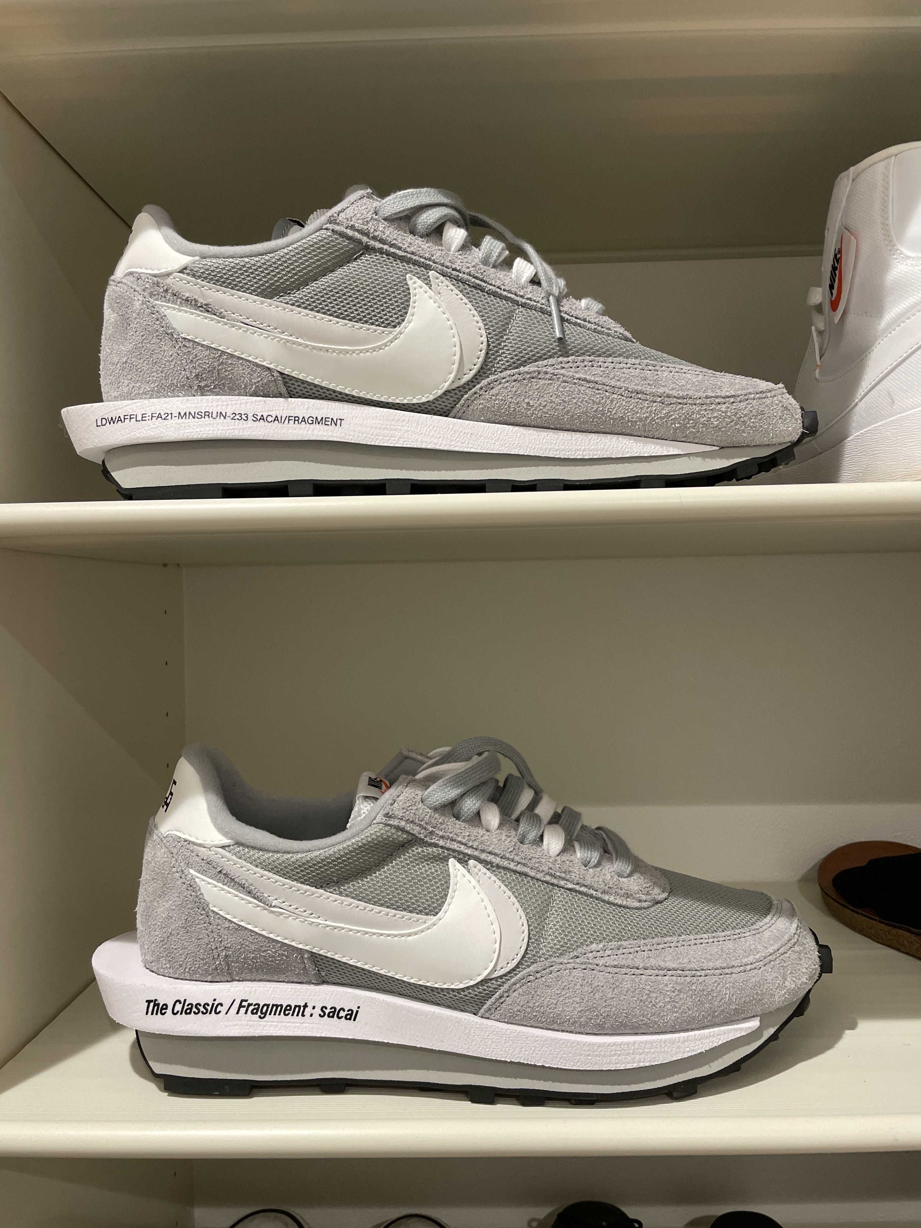 Fragment × sacai × Nike LD Waffle "Light Smoke Grey"