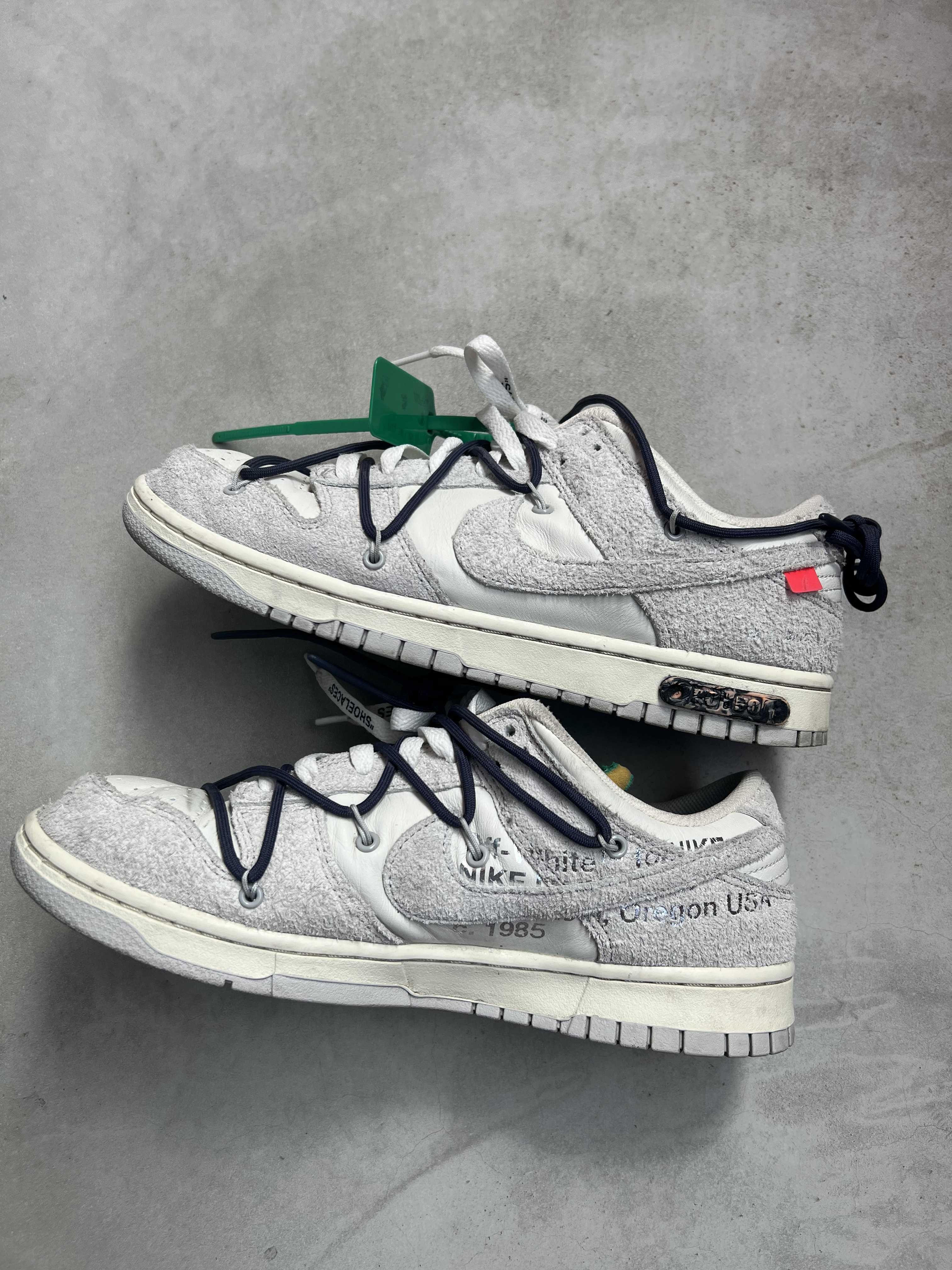 Off-White × Nike Dunk Low "Sail/Neutral Grey/Gridiron"