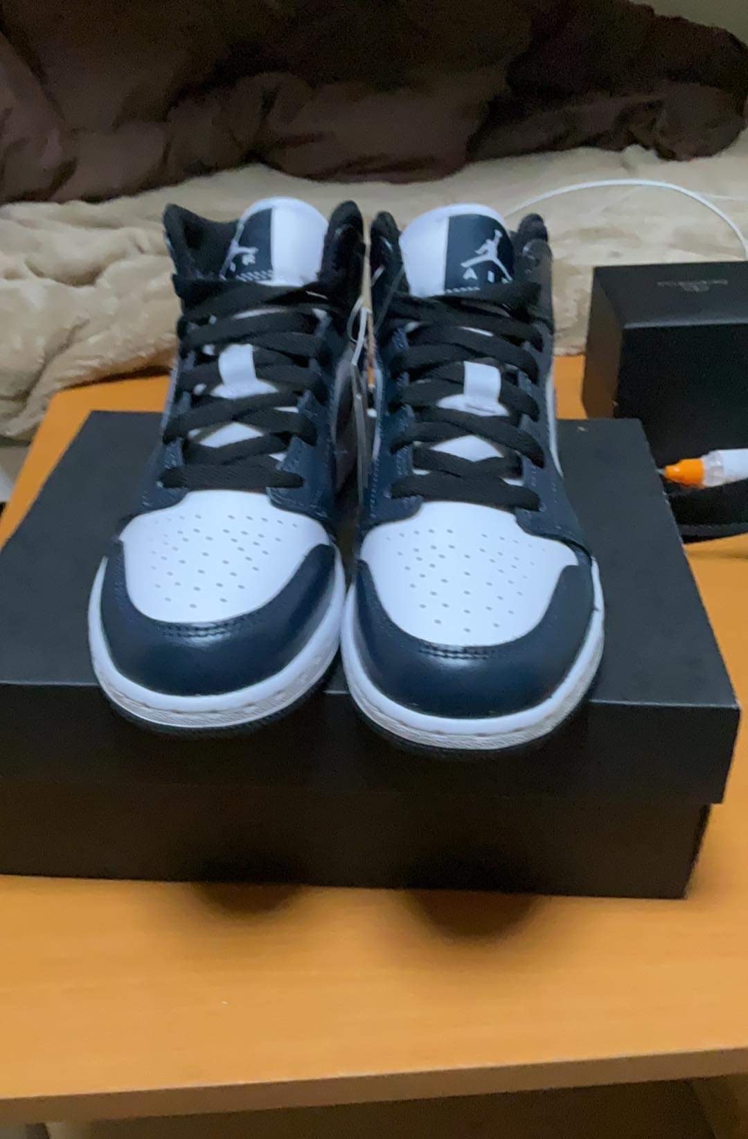 Nike GS Air Jordan 1 Mid "Dark Teal/Armory Navy"