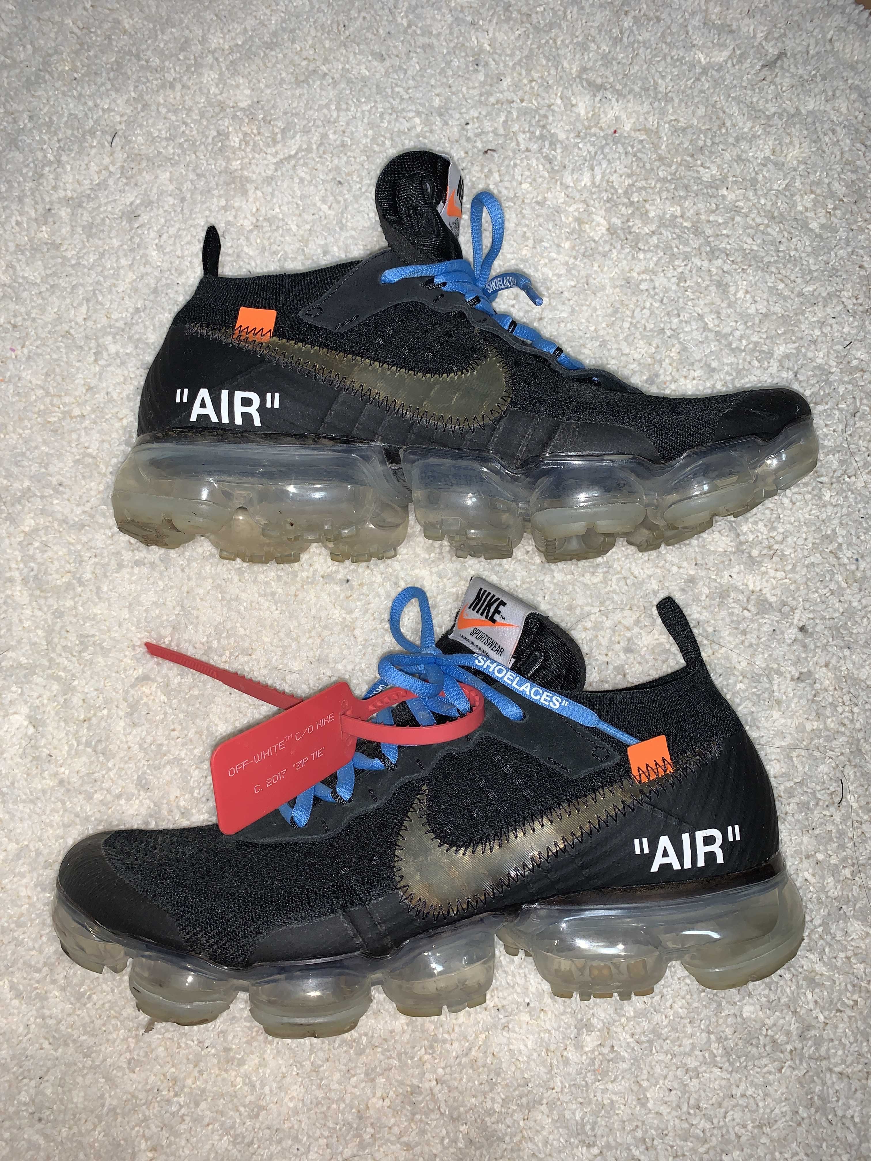 Off-White × Nike Air Vapormax "Black/Total Orange/Clear"