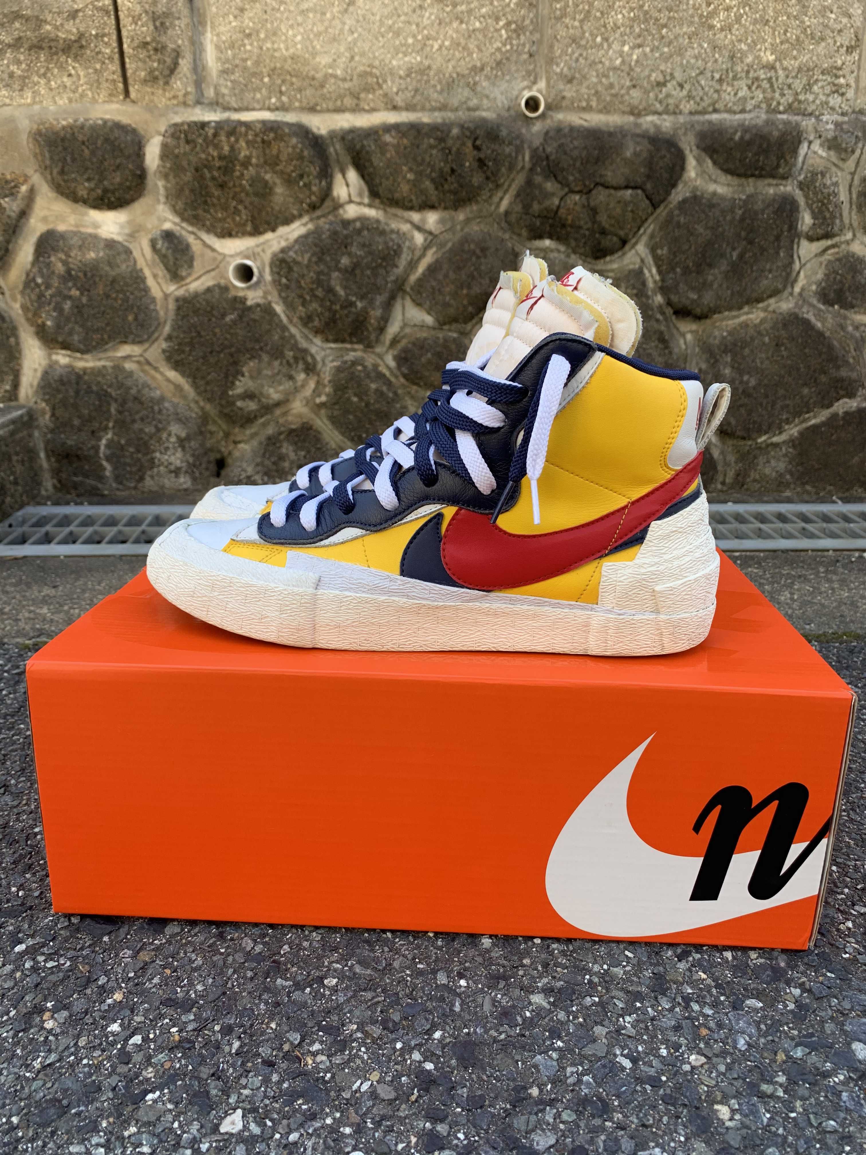 sacai × Nike Blazer Mid "Varsity Maize/Varsity Red"