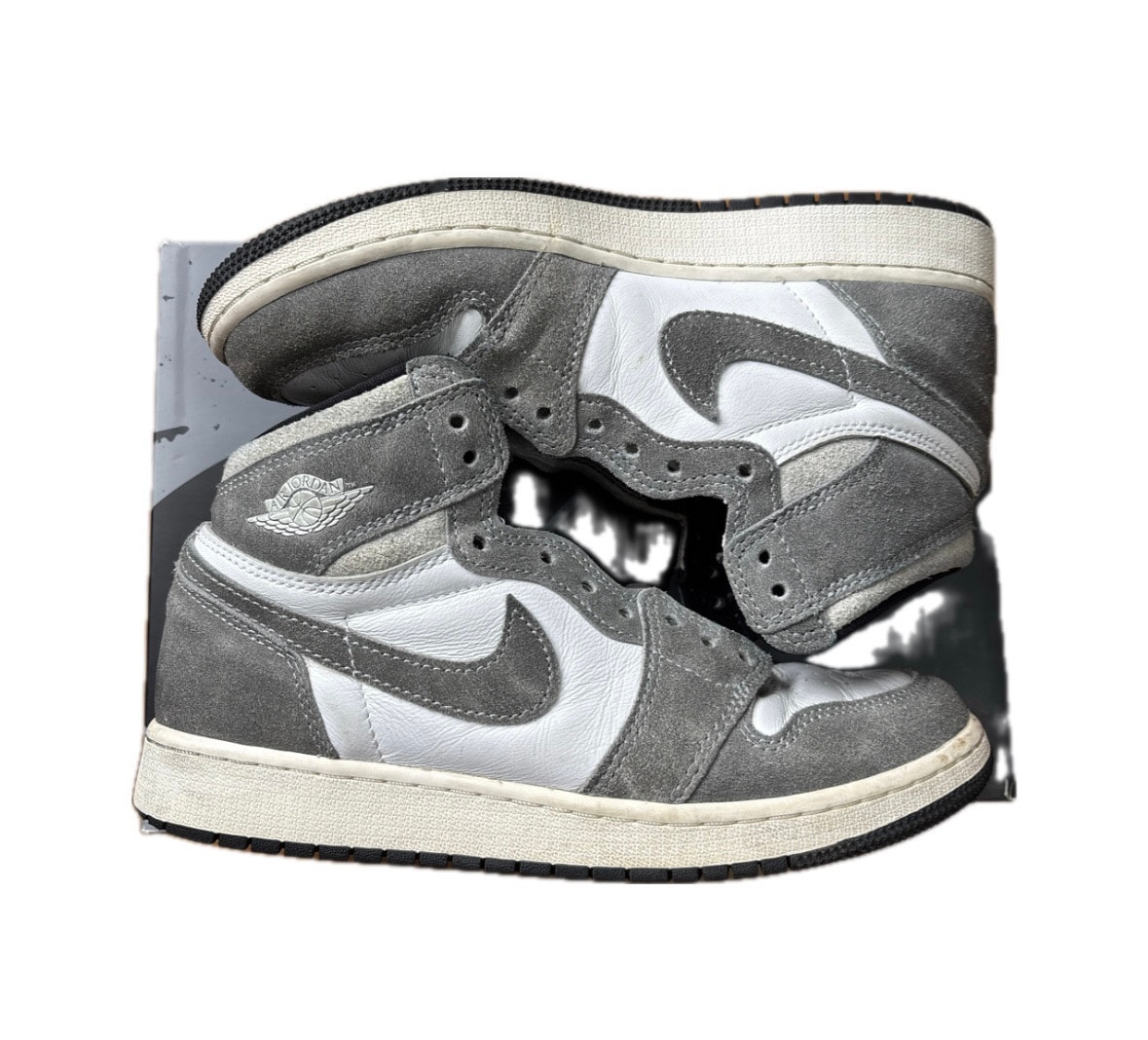 Nike GS Air Jordan 1 Retro High OG "Black and Smoke Grey"