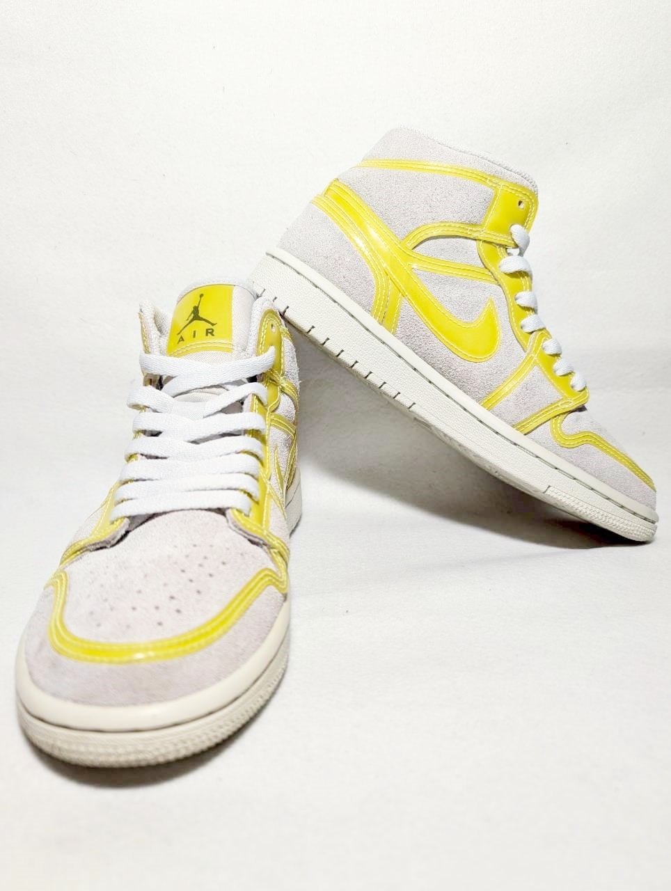 NIKE Women's AIR JORDAN 1 MID LX "OPTI YELLOW"
