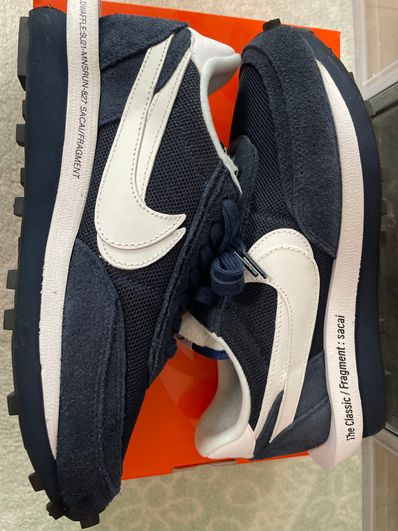 Fragment × sacai × Nike LD Waffle "Blackended Blue"