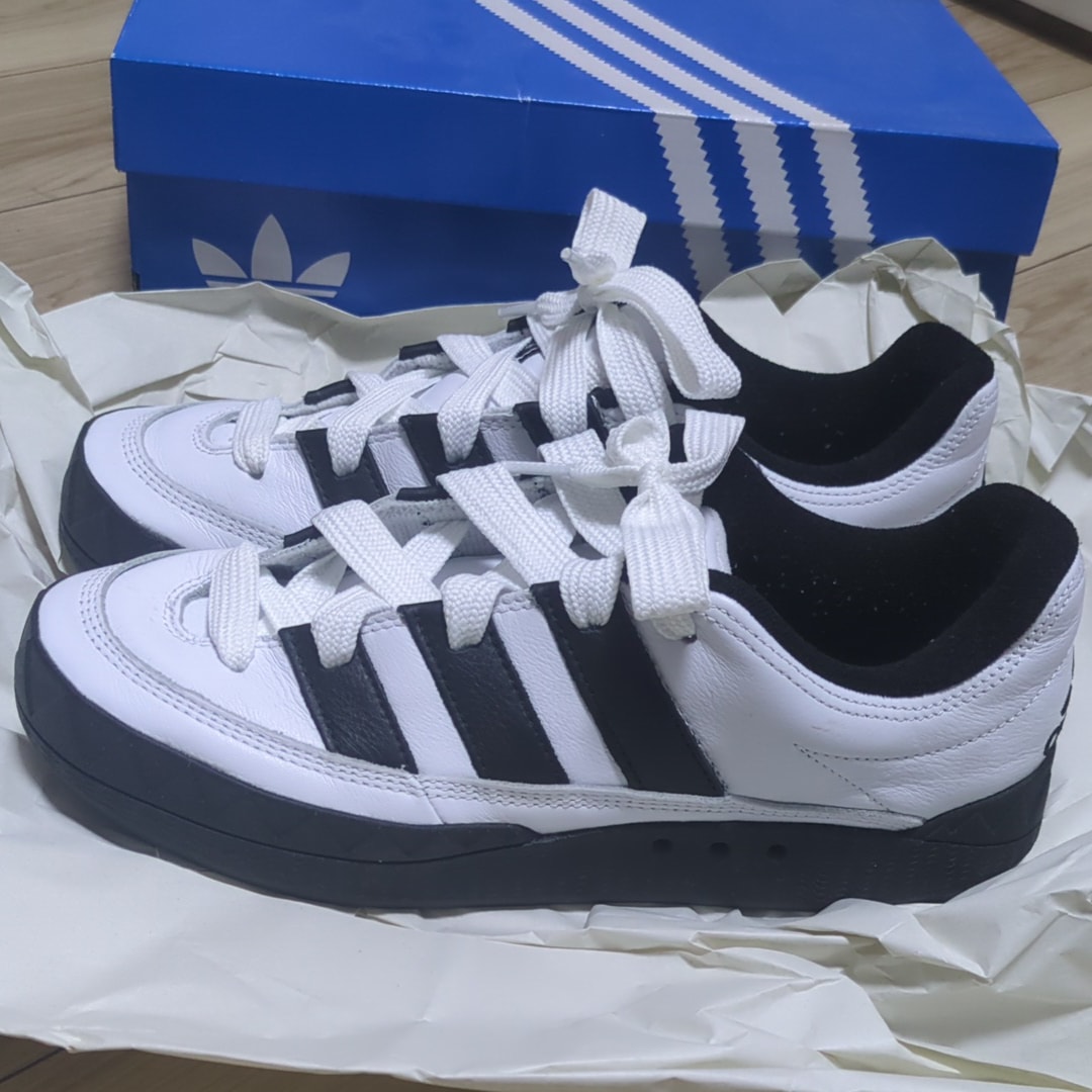 atmos × adidas Adimatic "White/Black"