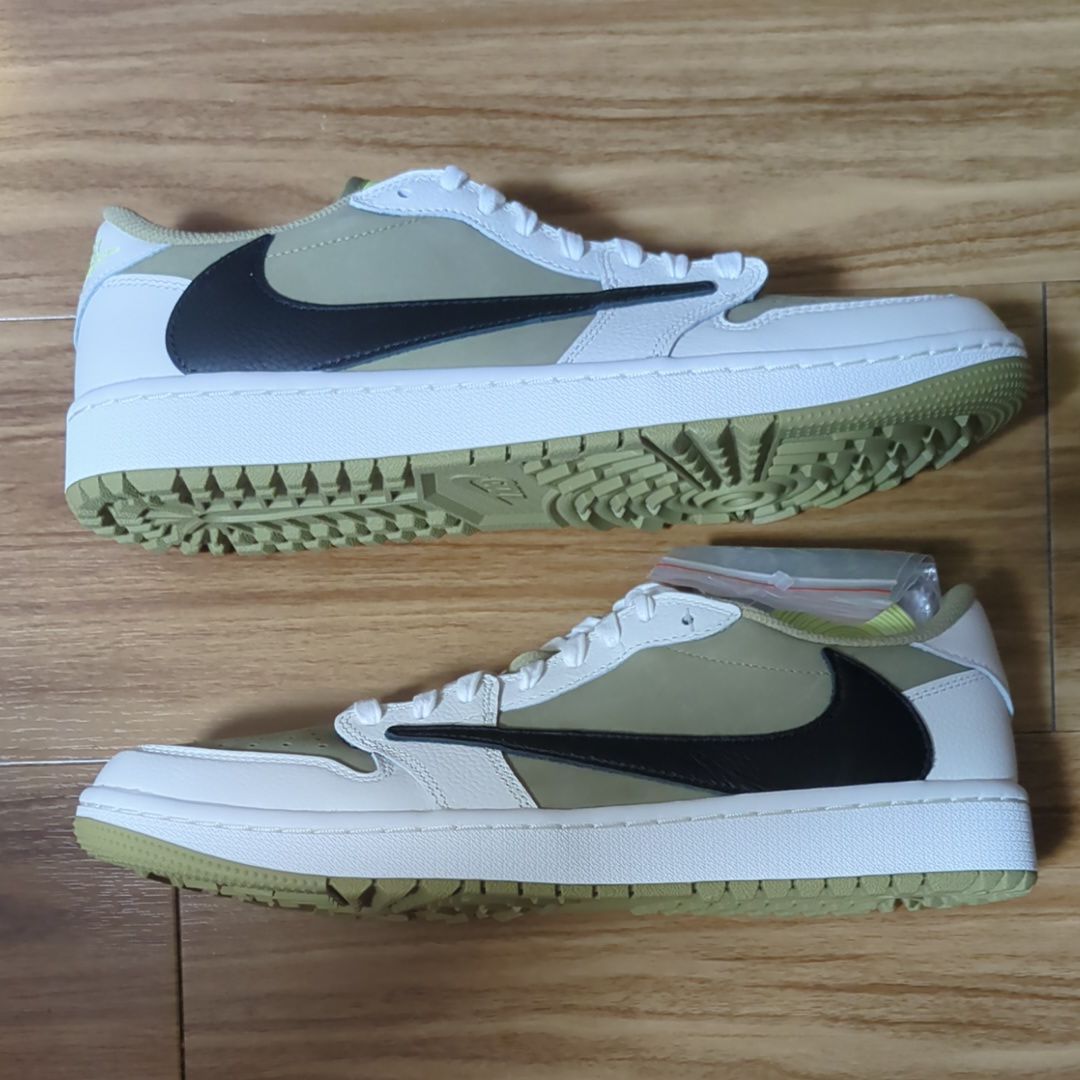 Travis Scott × Nike Air Jordan 1 Low Golf NRG "Neutral Olive"
