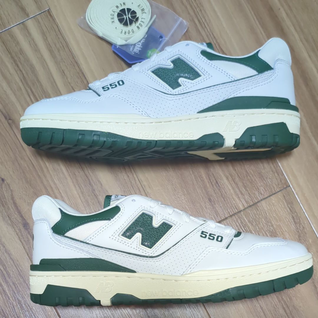 Aime Leon Dore × New Balance 550 "White/Green"