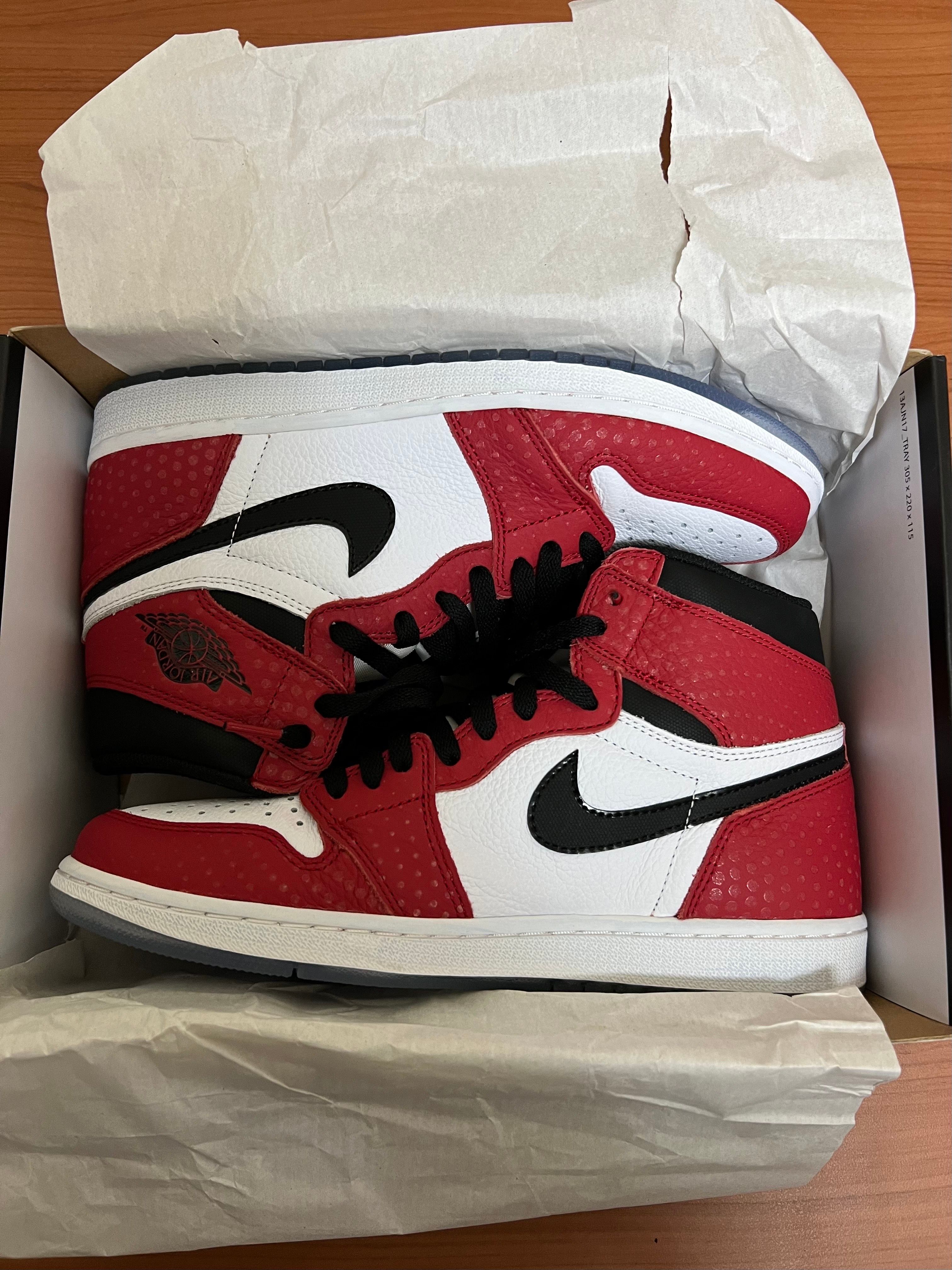 Spiderman × Nike Air Jordan 1 Origin Story "Gym Red/White/Photo Blue/Black"