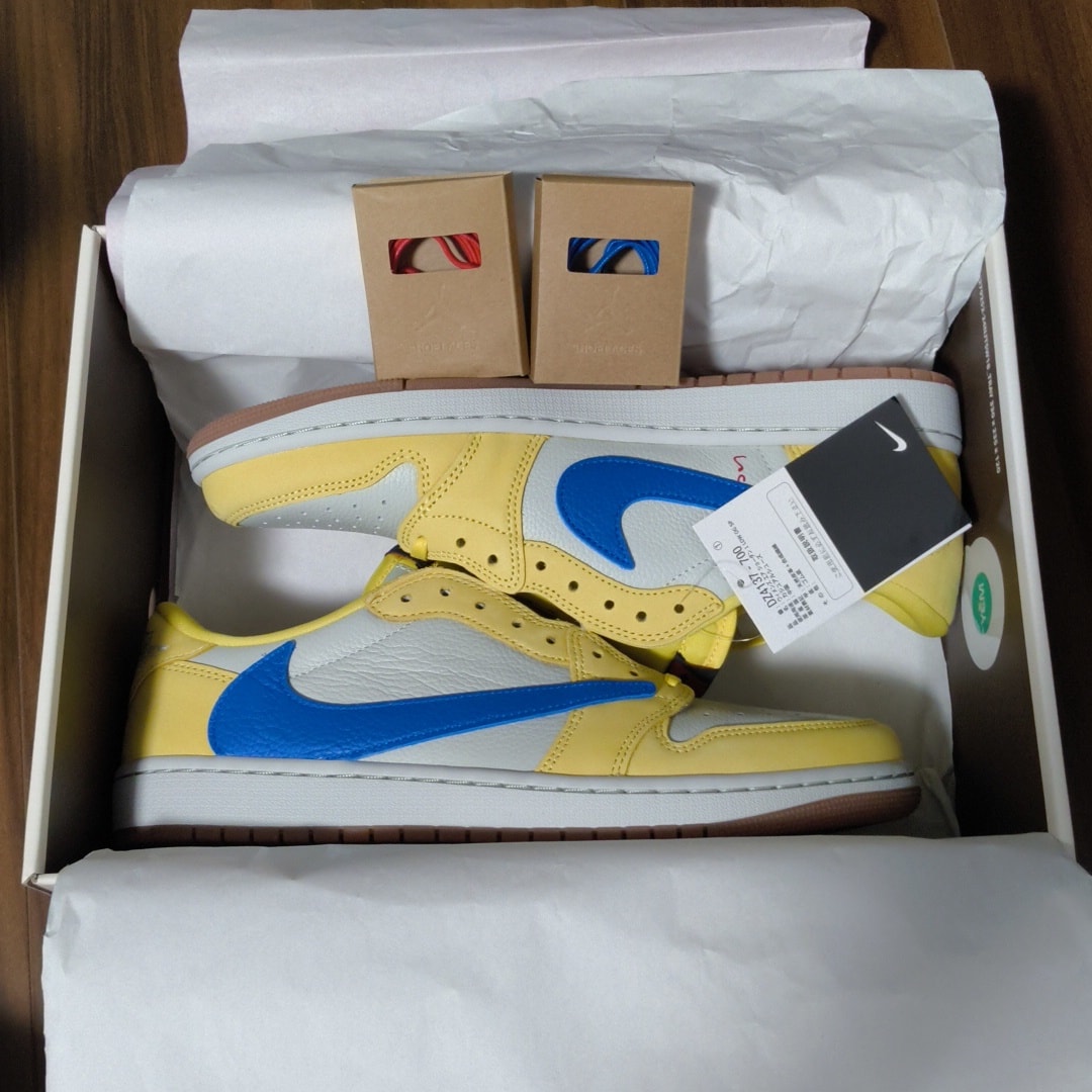 Travis Scott × Nike Women's Air Jordan 1 Retro Low OG "Canary"