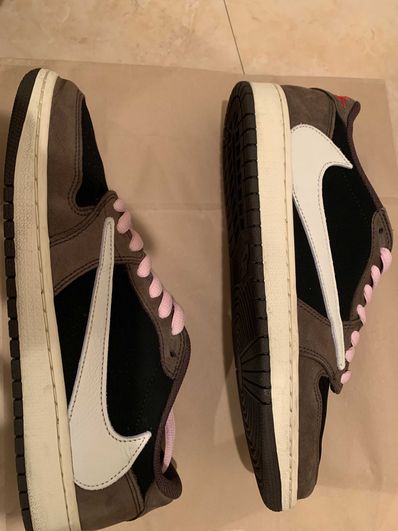 Travis Scott × Nike Air Jordan 1 Low OG SP-T "Black/Dark Mocha"