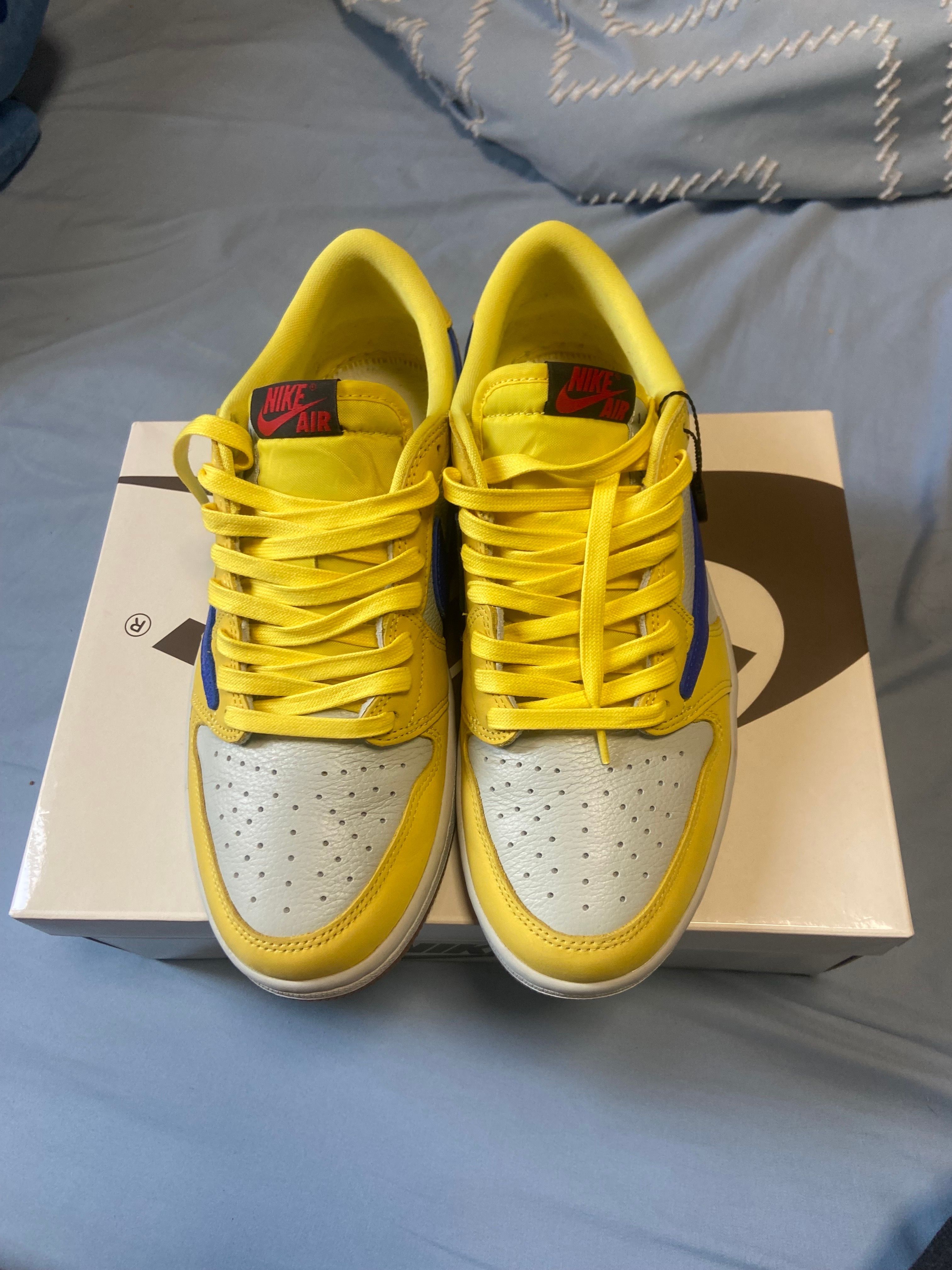 Travis Scott × Nike Women's Air Jordan 1 Retro Low OG "Canary"
