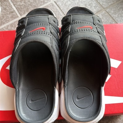 Nike Air More Uptempo Slide "Black/Clear/White"