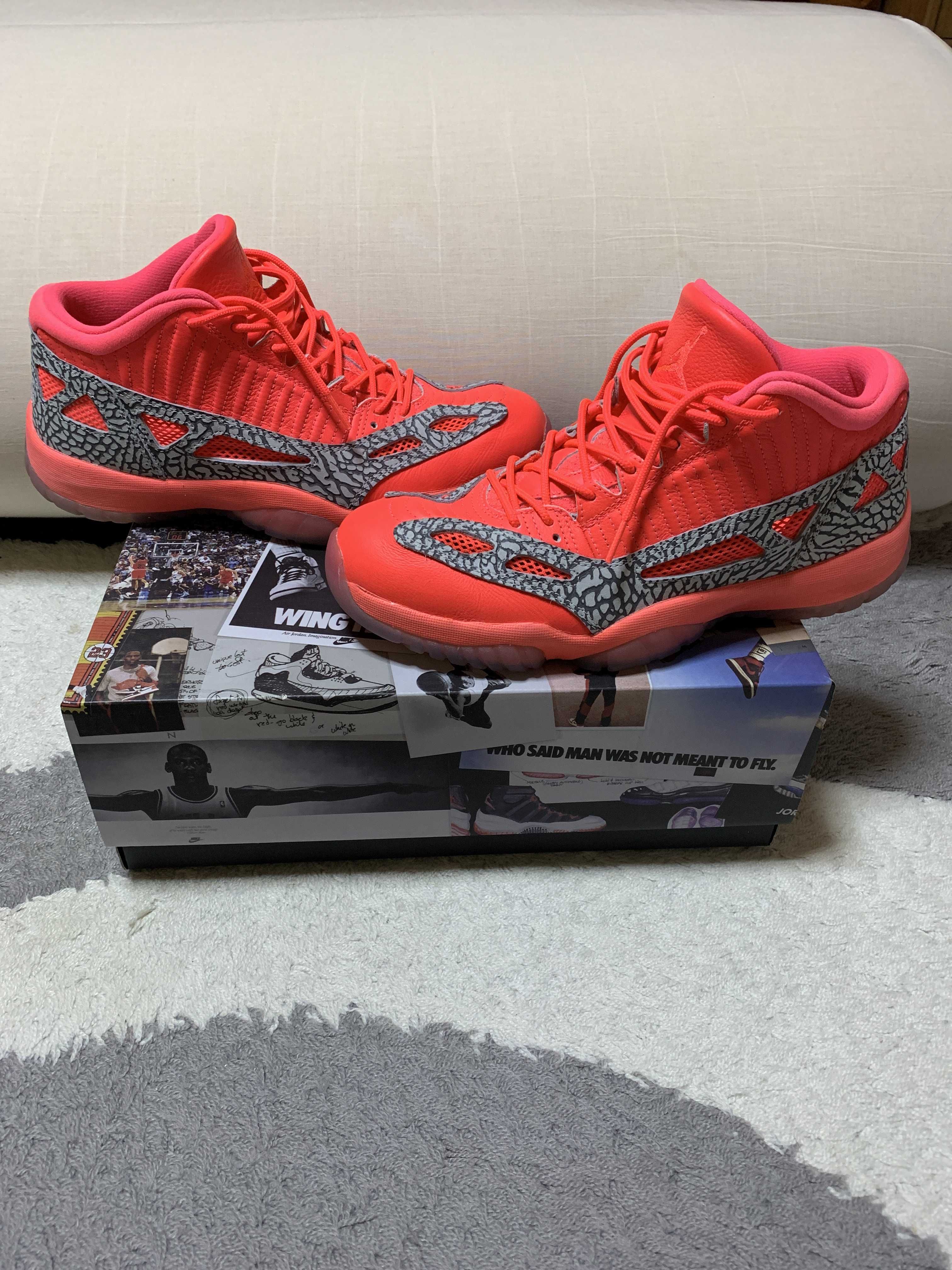 NIKE AIR JORDAN 11 RETRO LOW IE FLASH CRIMSON