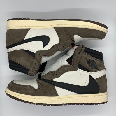 Travis Scott × Nike Air Jordan 1 Retro High OG TS SP "Sail/Dark Mocha"
