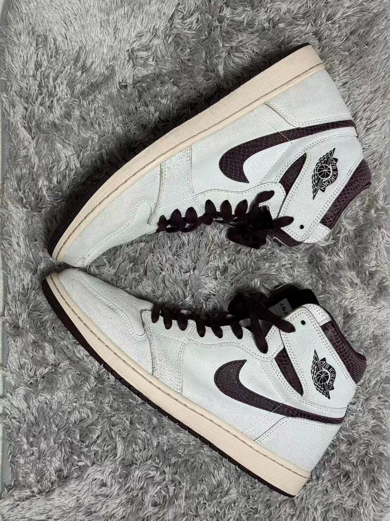 A Ma Maniere × Nike Air Jordan 1 Retro High OG "Sail and Burgundy"