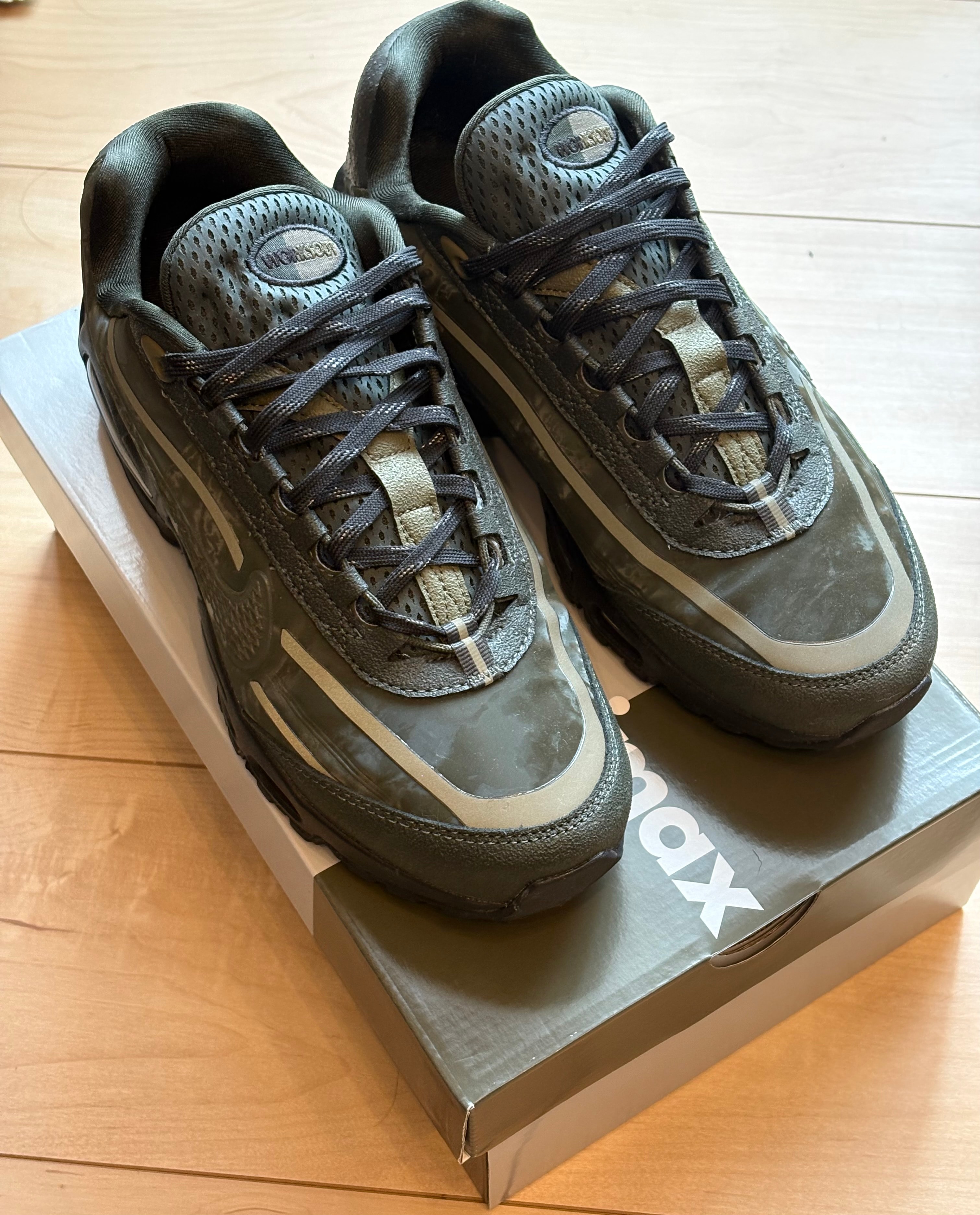 Worksout × Nike Air Max 95 Big Bubble "Uniform/Medium Olive and Sequoia"