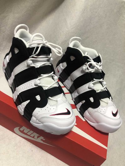 NIKE AIR MORE UPTEMPO "WHITE/BLACK/UNIVERSITY RED"(2020)