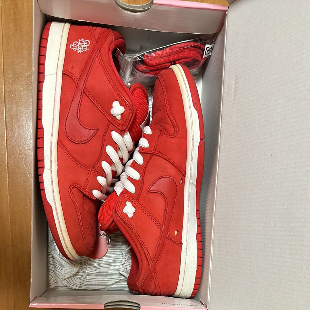 Girls Don't Cry × Nike SB Dunk Low Pro QS "Red" / VERDY