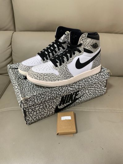 Nike Air Jordan 1 High OG "White Cement/Safari"