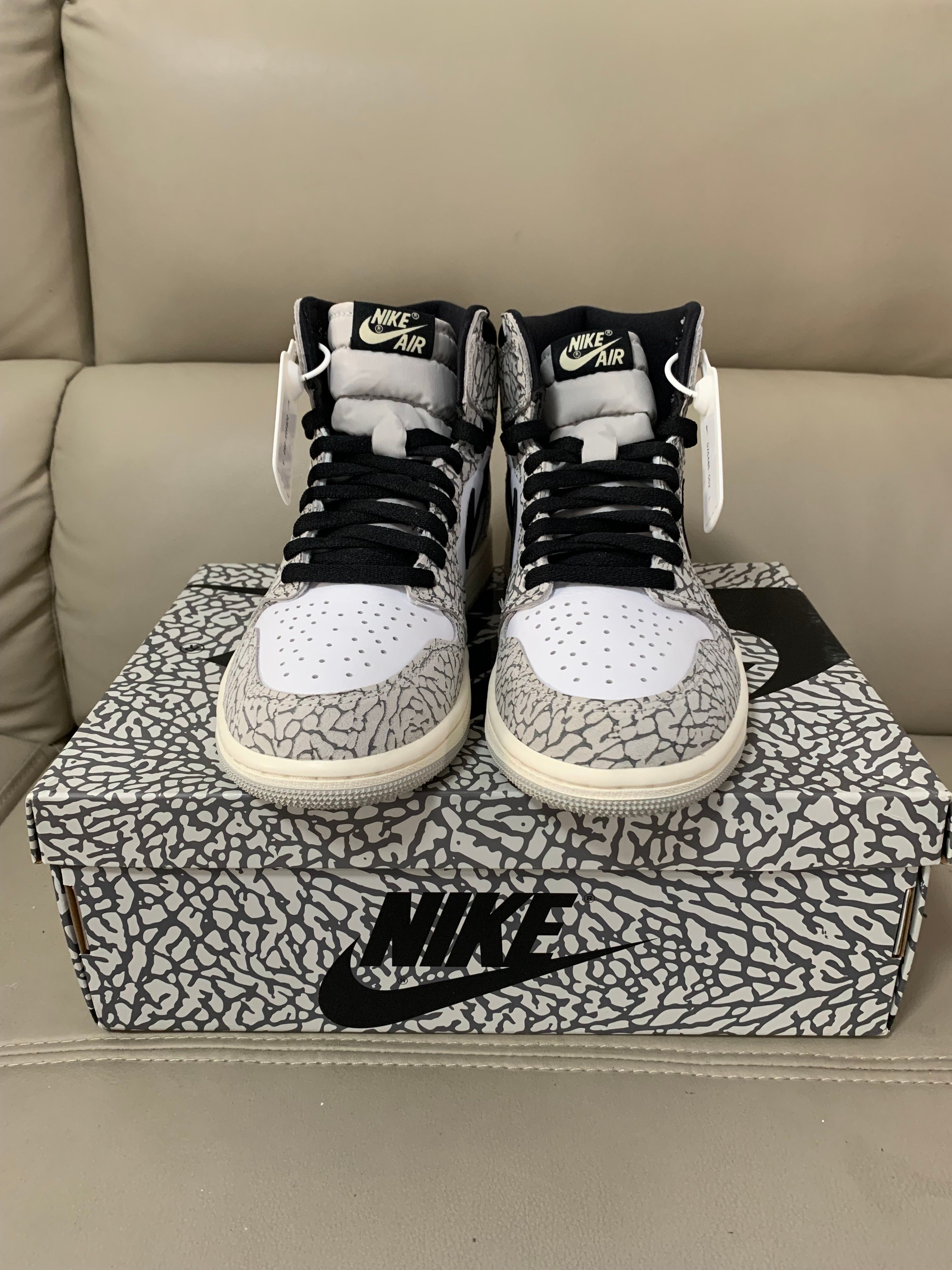 Nike Air Jordan 1 High OG "White Cement/Safari"