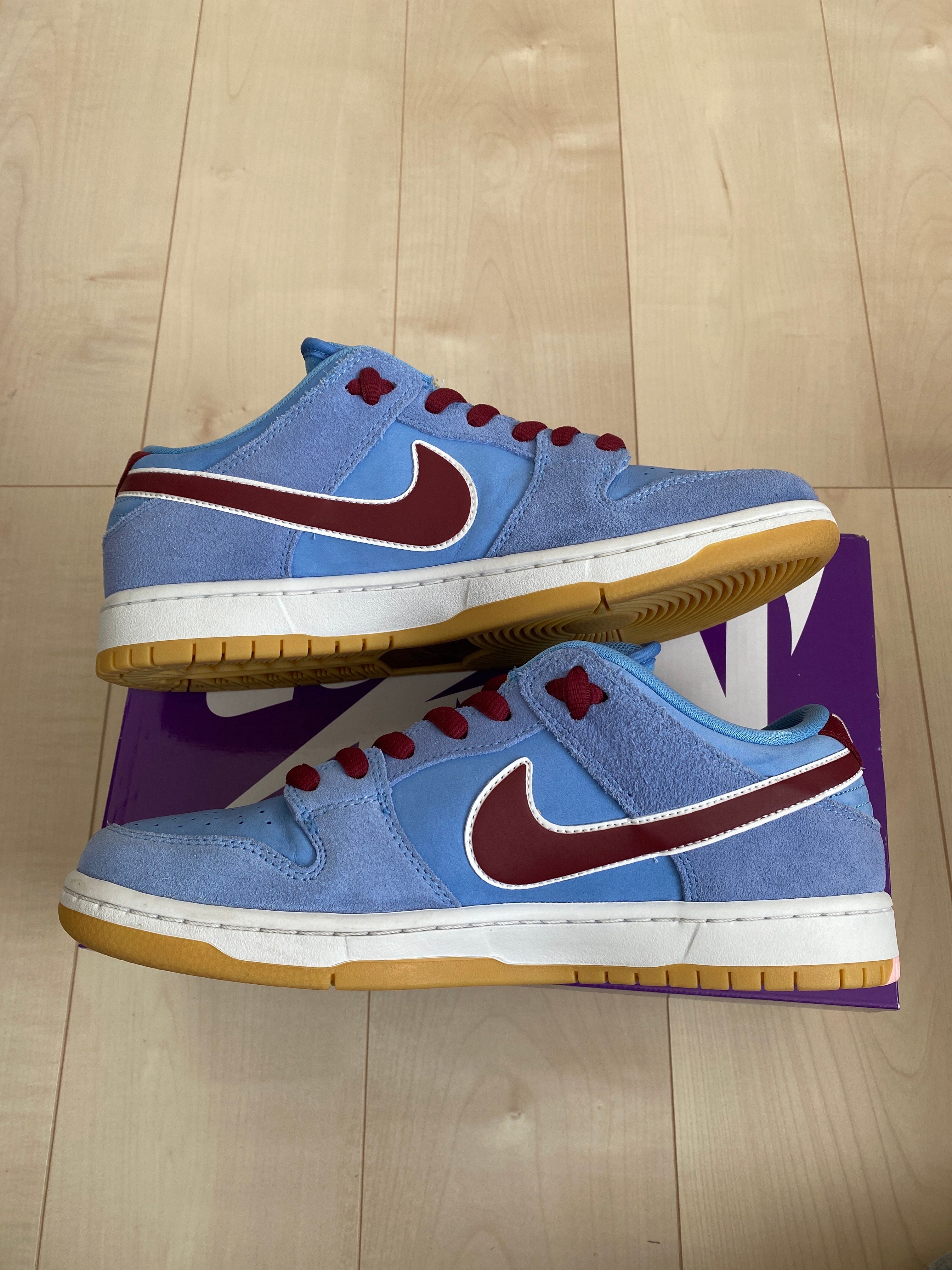 Nike SB Dunk Low Pro "Philadelphia Phillies/Valor Blue and Team Maroon"