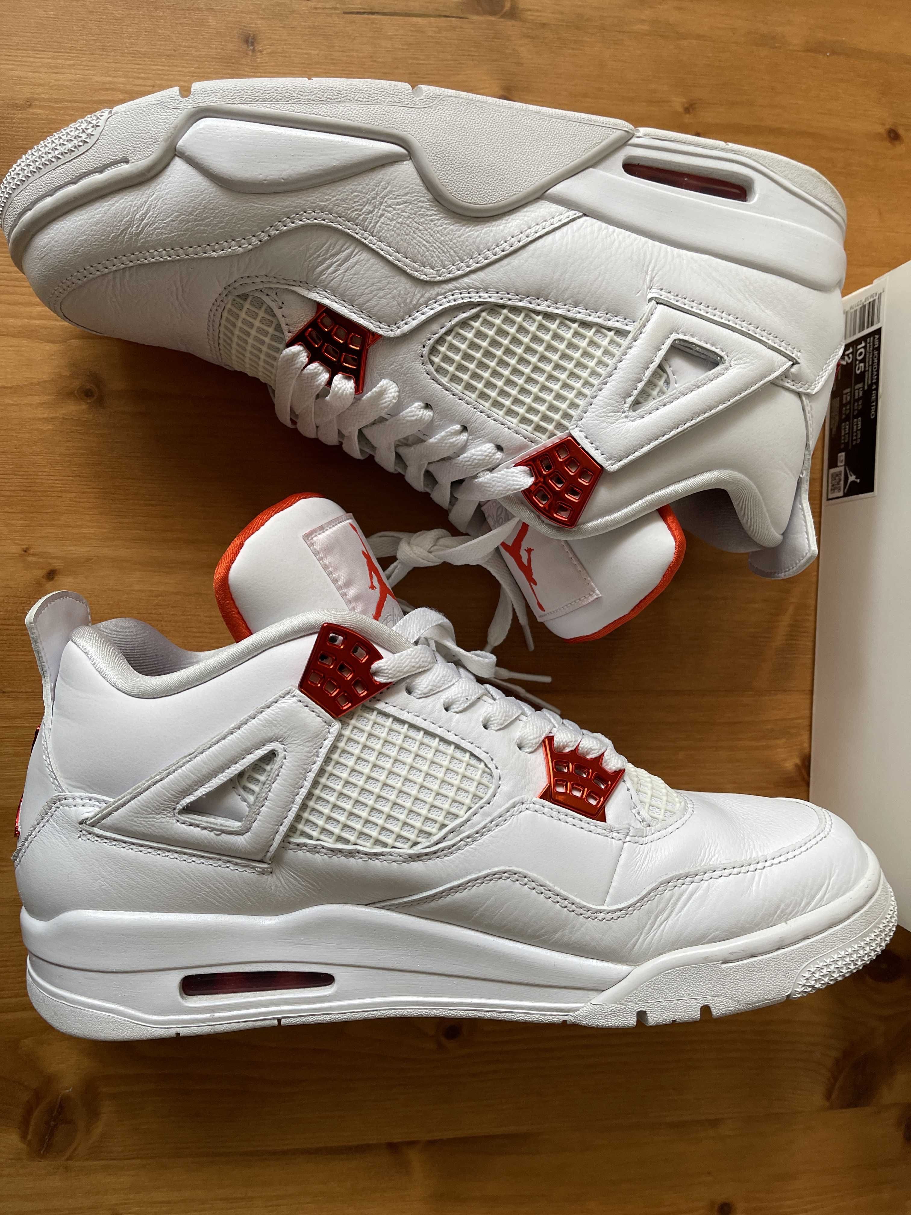 Nike Air Jordan 4 Retro "White/Team Orange"