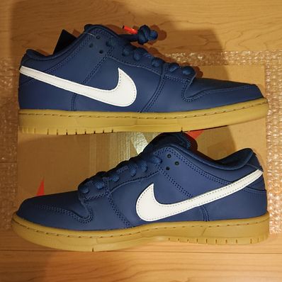Nike SB Dunk Low Pro ISO Orange Label "Navy Gum"