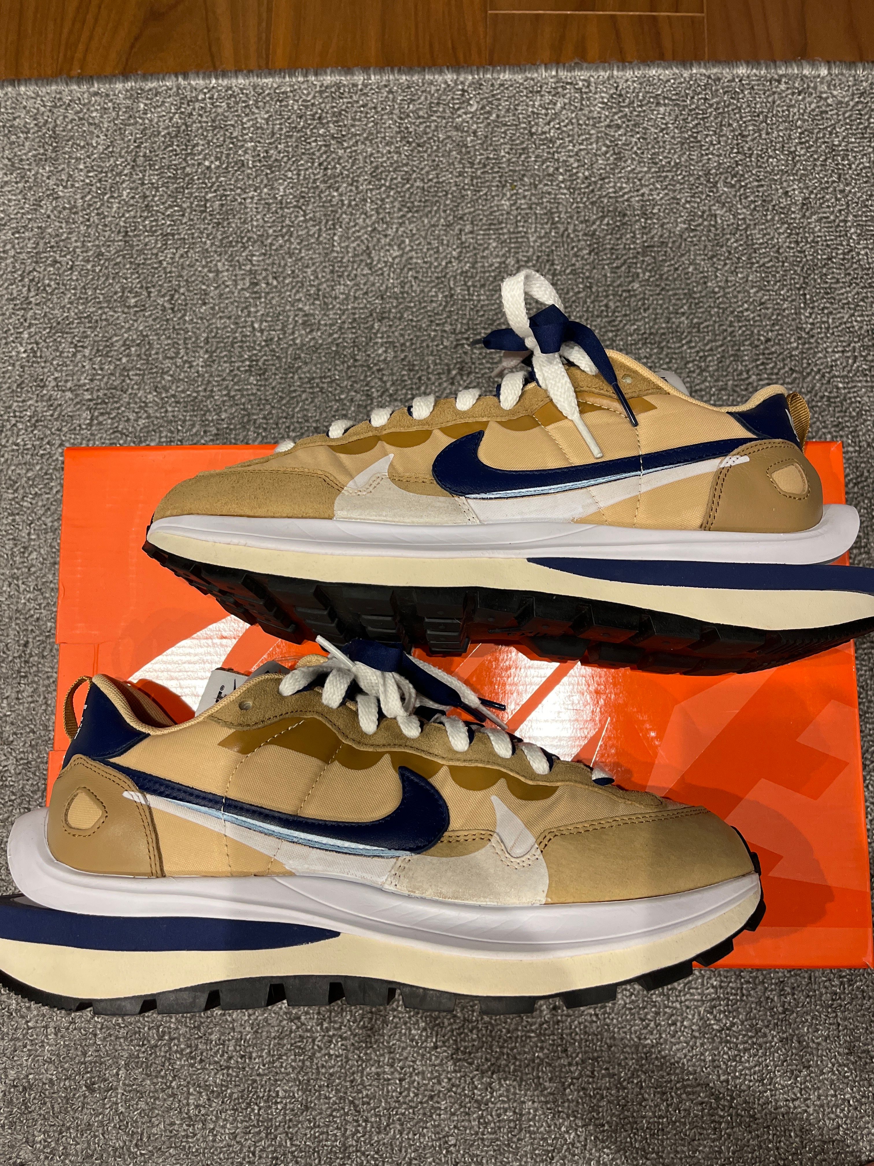 Sacai × Nike Vapor Waffle "Sesame And Blue Void"