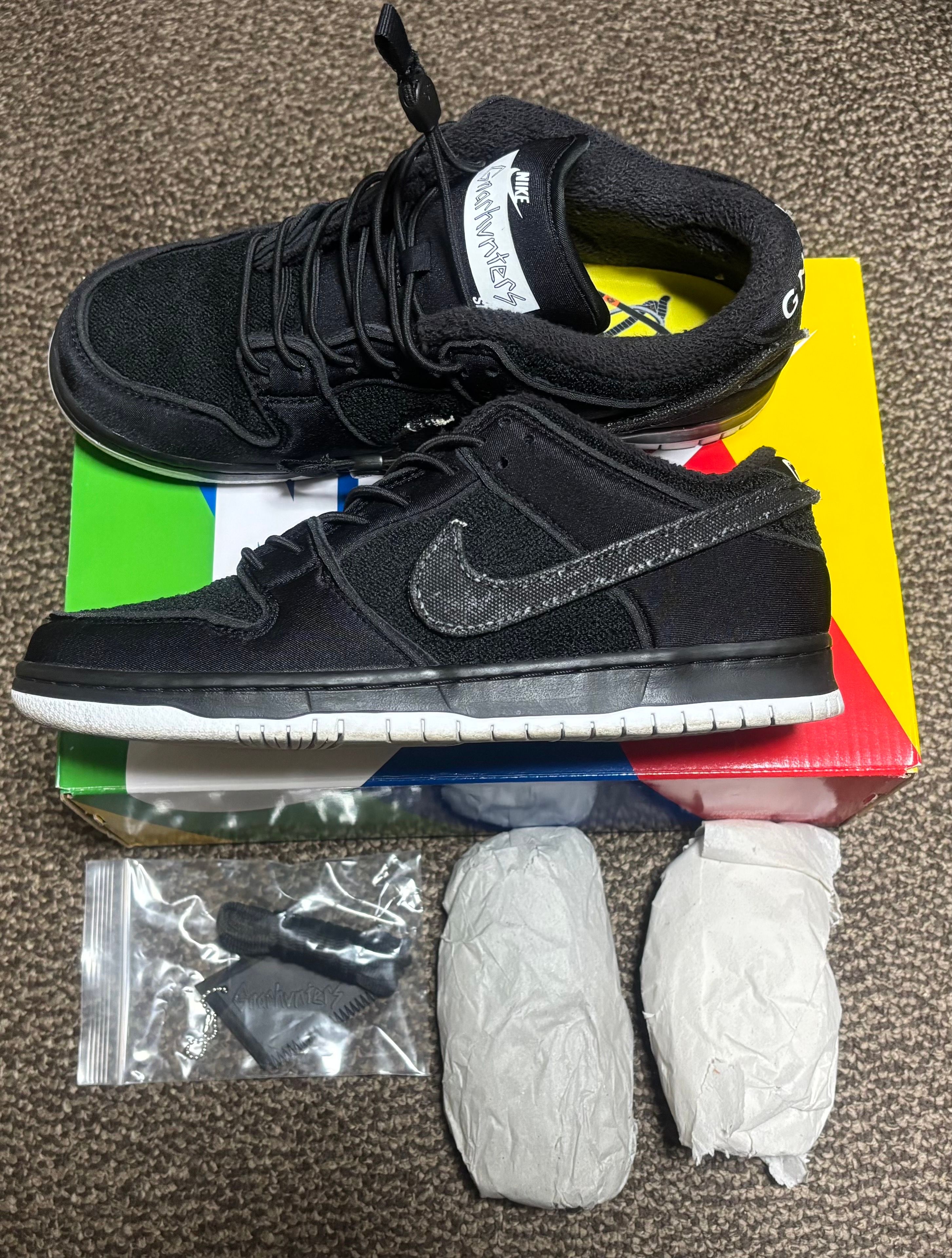 Gnarhunters × Nike SB Dunk Low "Black/White"