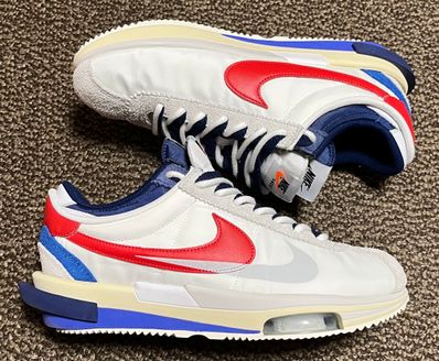 sacai × Nike Zoom Cortez "White and University Red"