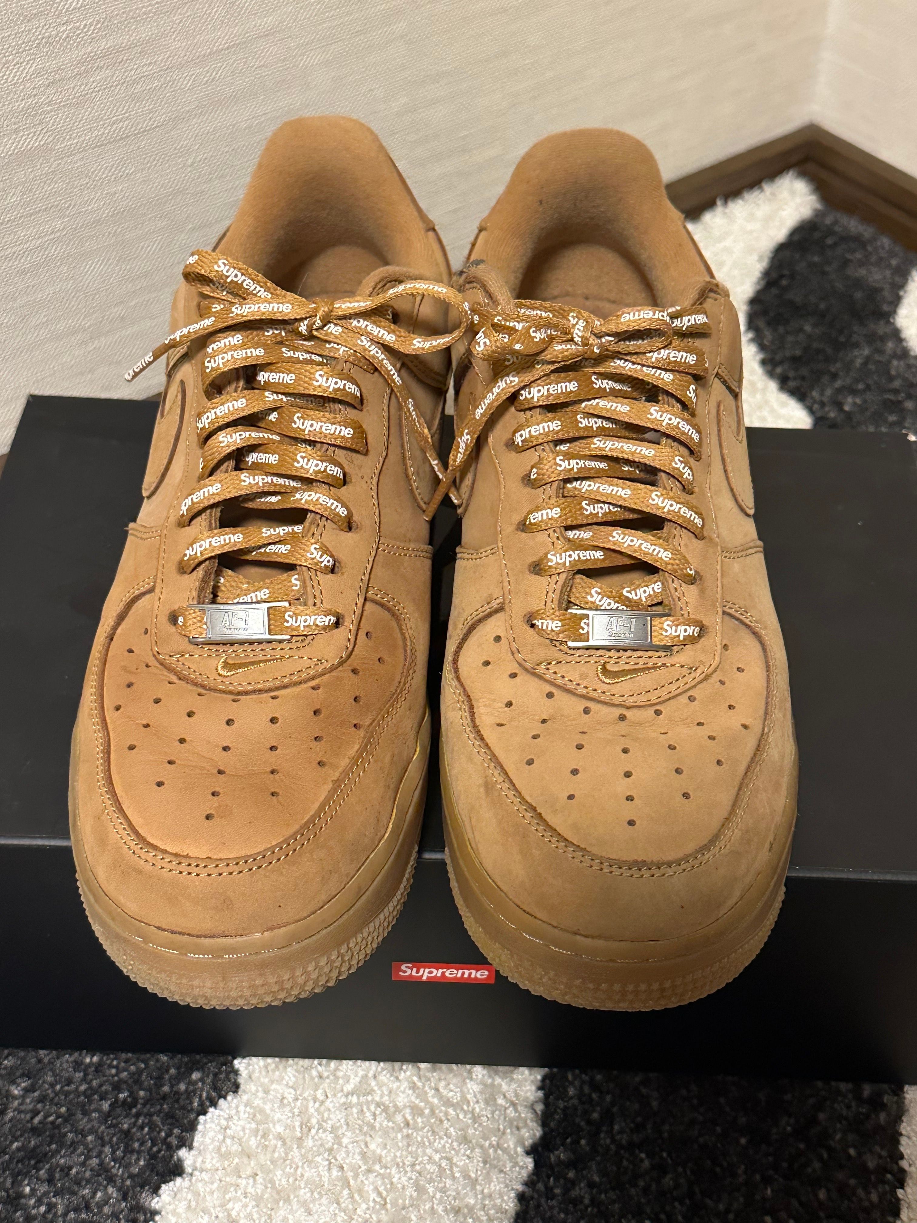 Supreme × Nike Air Force 1 Low "Flax/Wheat"
