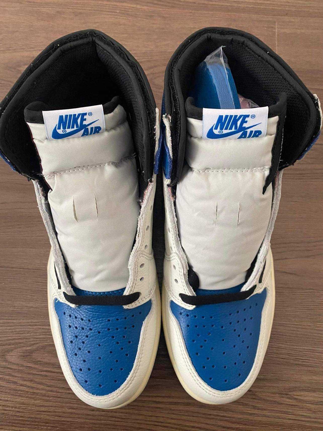 Travis Scott × fragment design × Nike Air Jordan 1 Retro High OG SP "Military Blue"