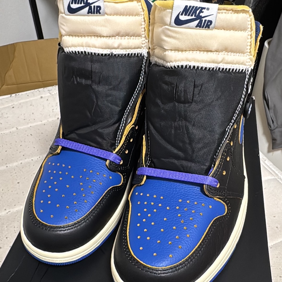 fragment design × UNION × Nike Air Jordan 1 High OG "Sport Royal"