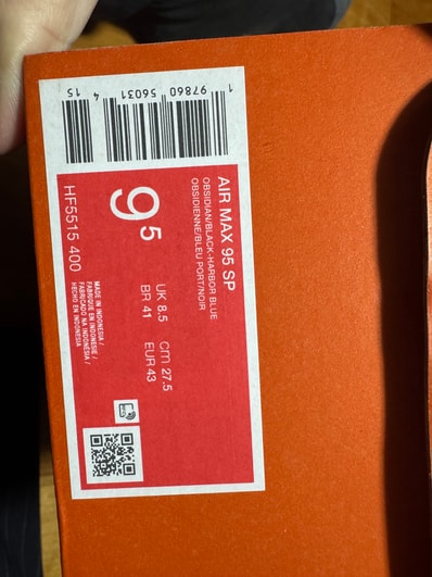 Stash × Nike Air Max 95 "Black and Harbor Blue" (2024)