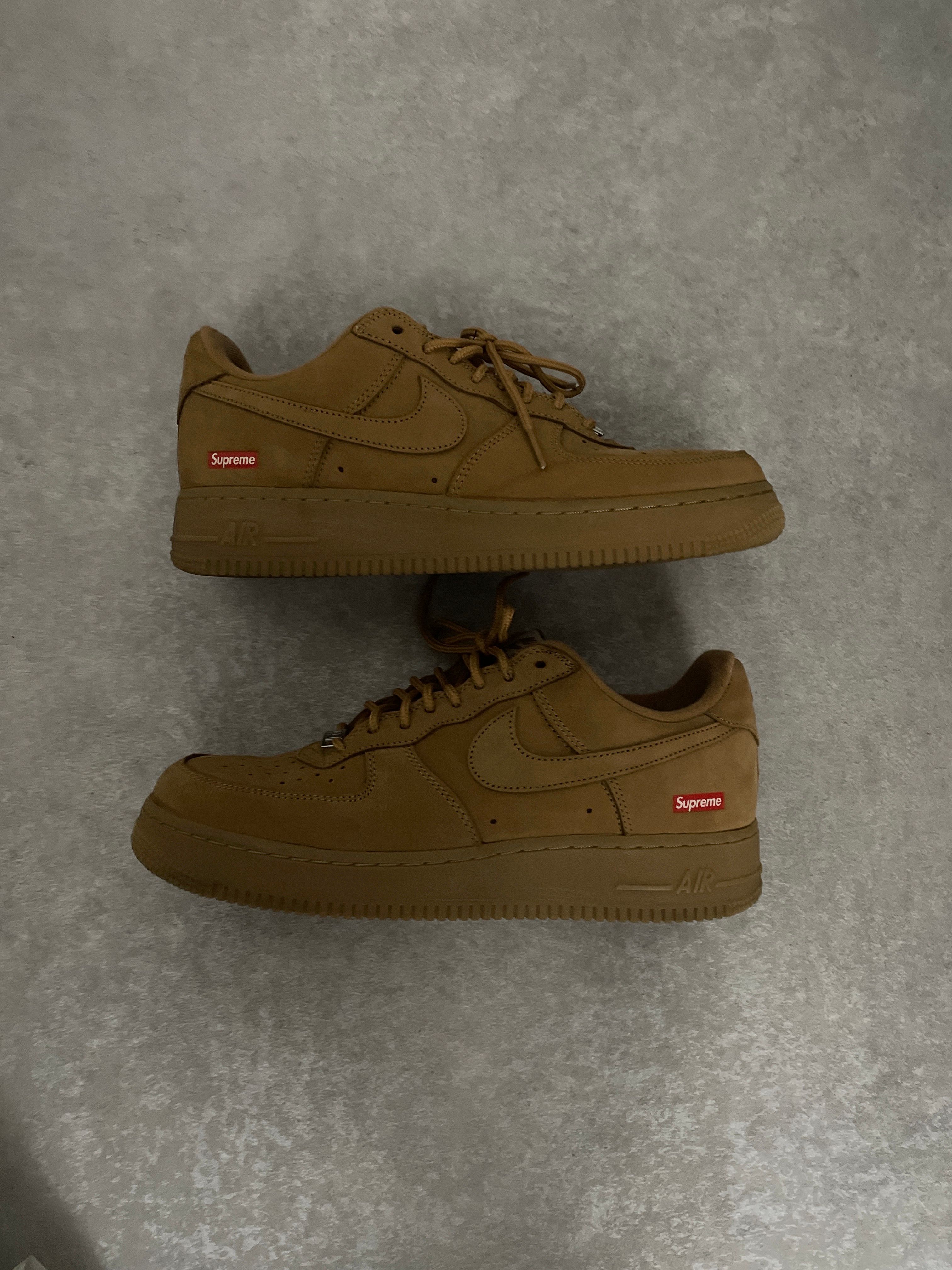 Supreme × Nike Air Force 1 Low "Flax/Wheat"
