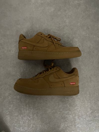 Supreme × Nike Air Force 1 Low "Flax/Wheat"