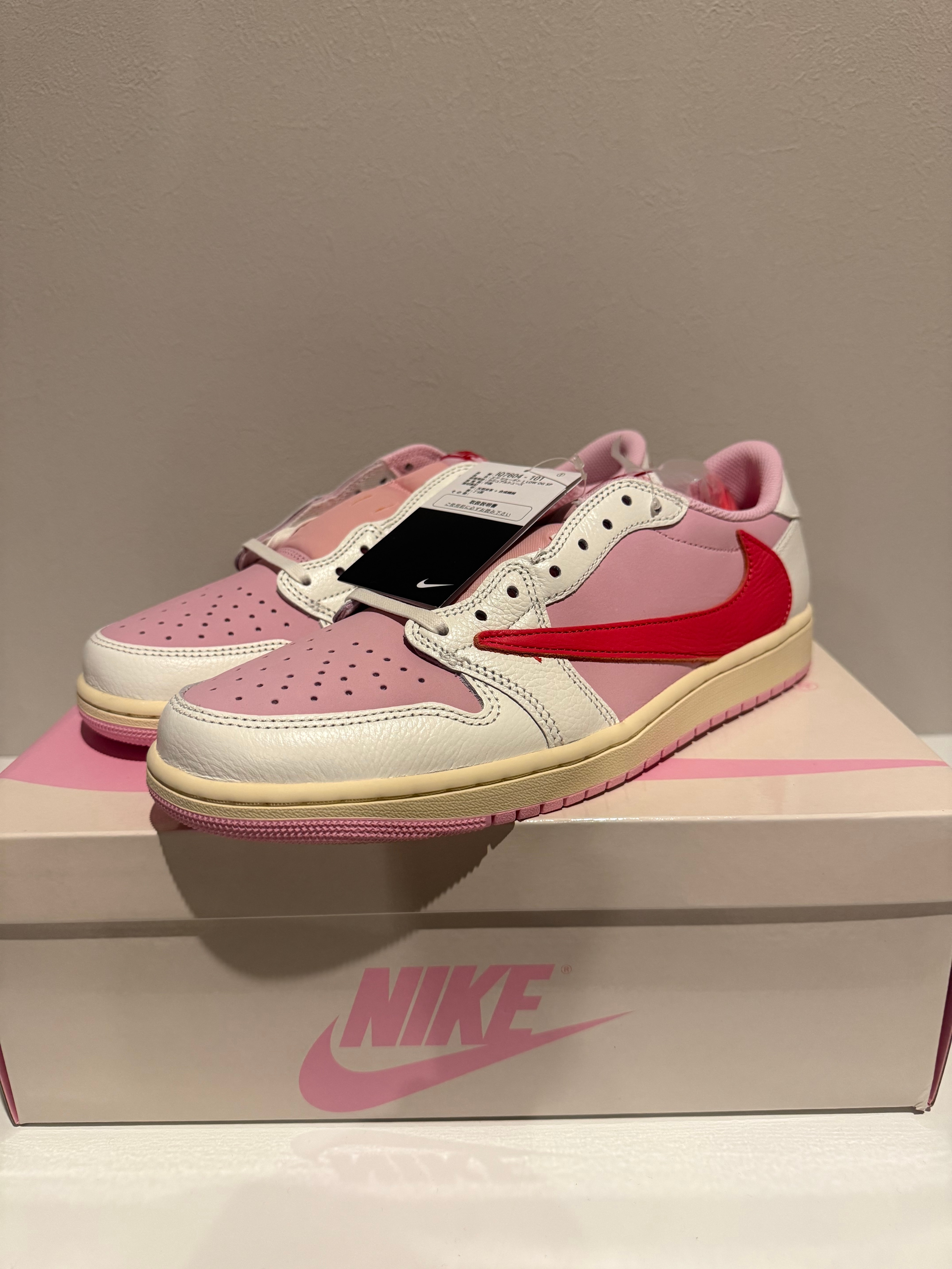 Travis Scott × Nike Air Jordan 1 Retro Low OG "Sail/Tropical Pink"