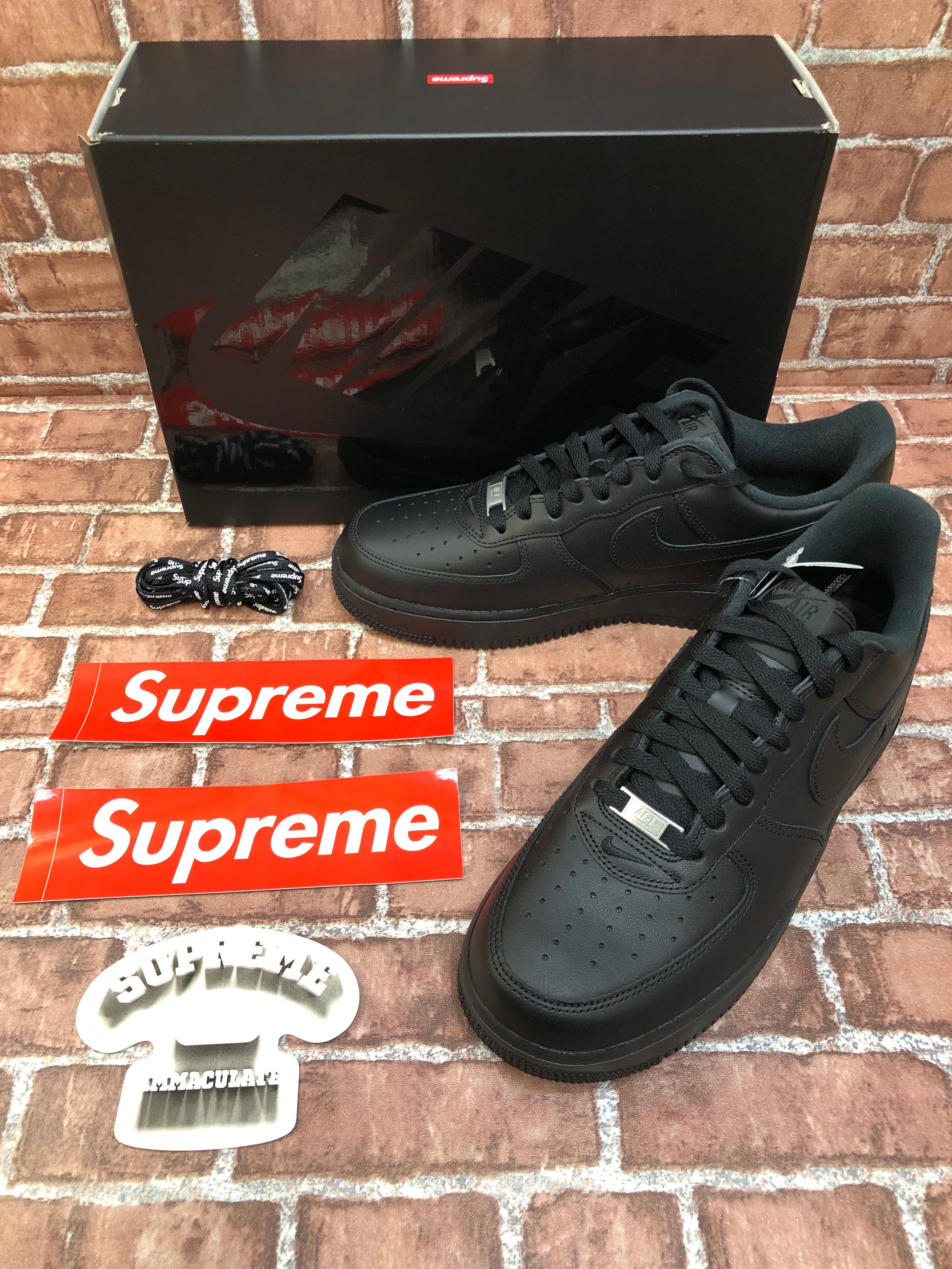 Supreme × Nike Air Force 1 Low "Black"