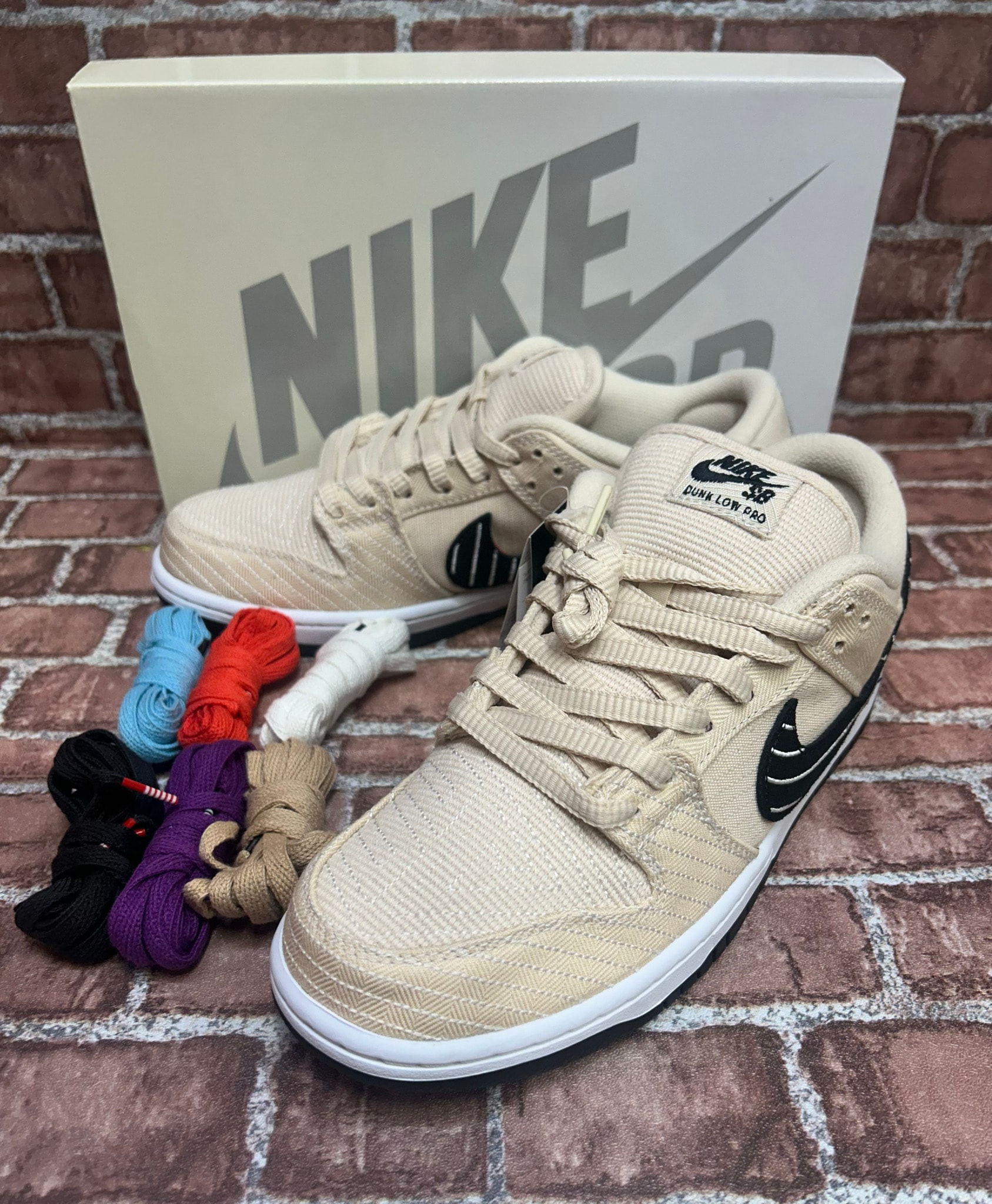 Albino & Preto × Nike SB Dunk Low Pro QS "Pearl White"