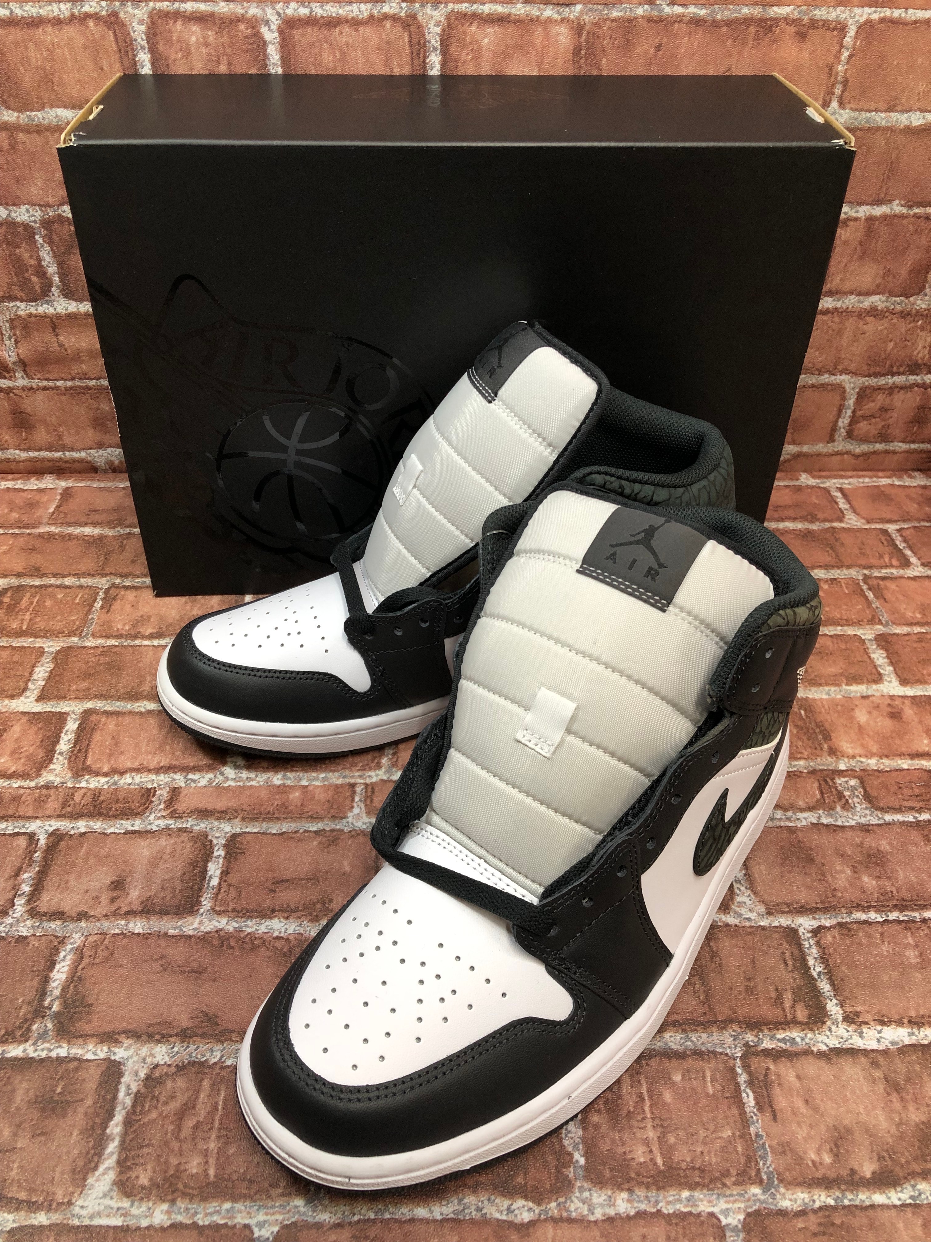 Nike Air Jordan 1 Mid "Panda Elephant/Safari"