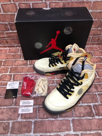 Off-White × Nike Air Jordan 5 "Sail"