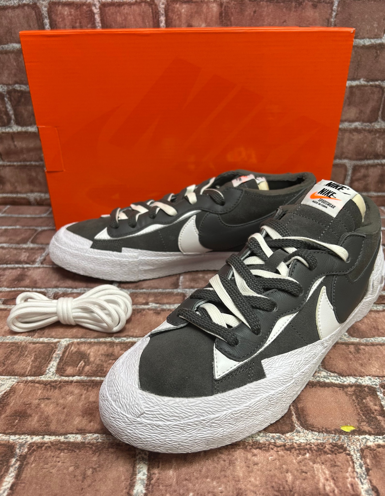 Sacai × Nike Blazer Low "Iron Grey"