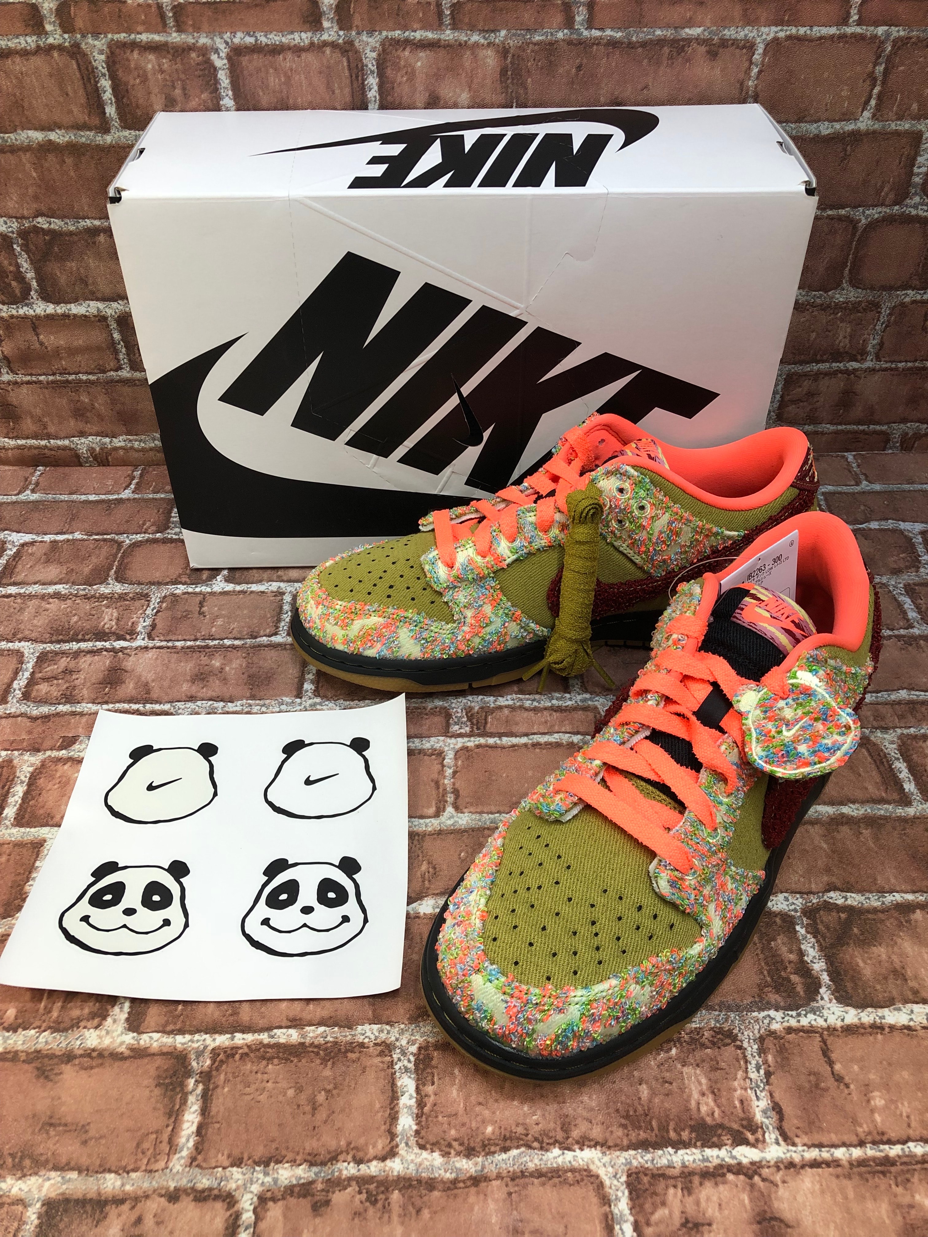 Nike Dunk Low "Panda/Green Curry/White"