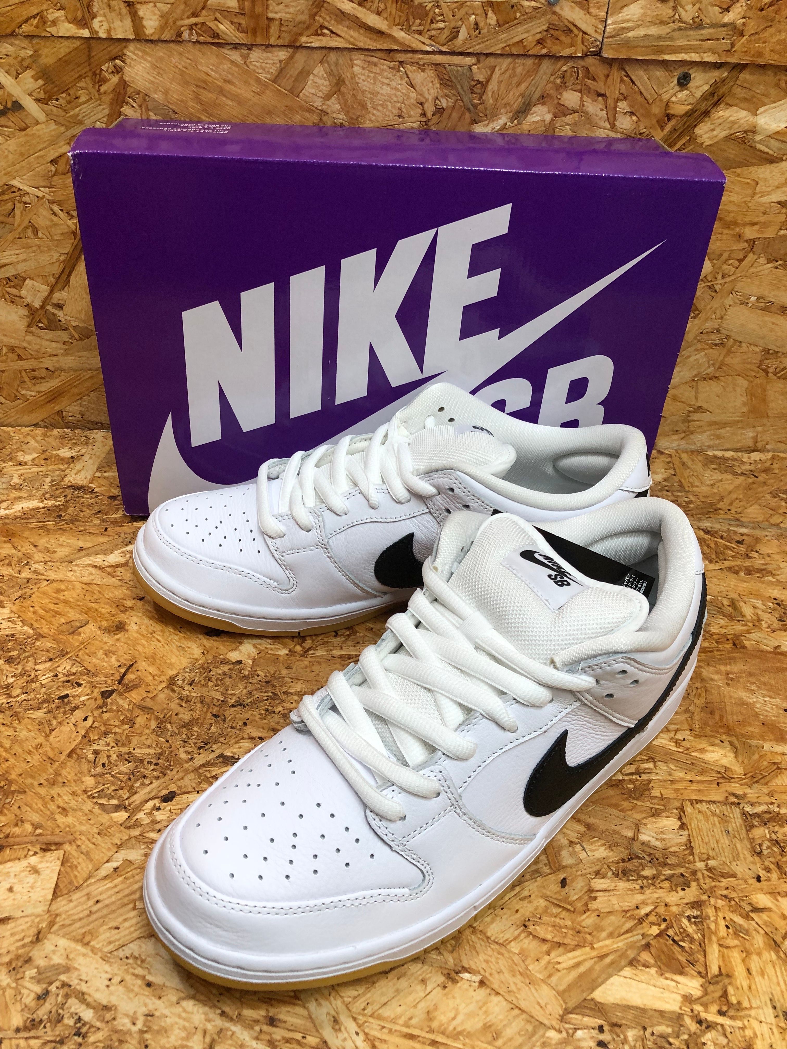 Nike SB Dunk Low Pro "White/Black-White-Gum Light Brown"